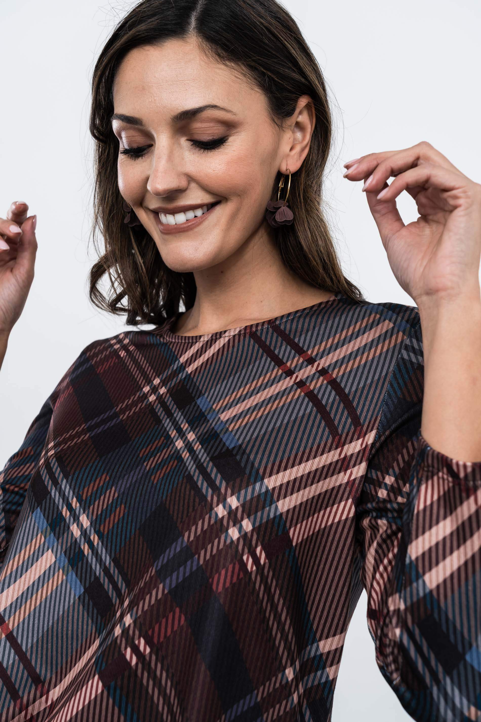 CAMISETA PUNTO CUADROS