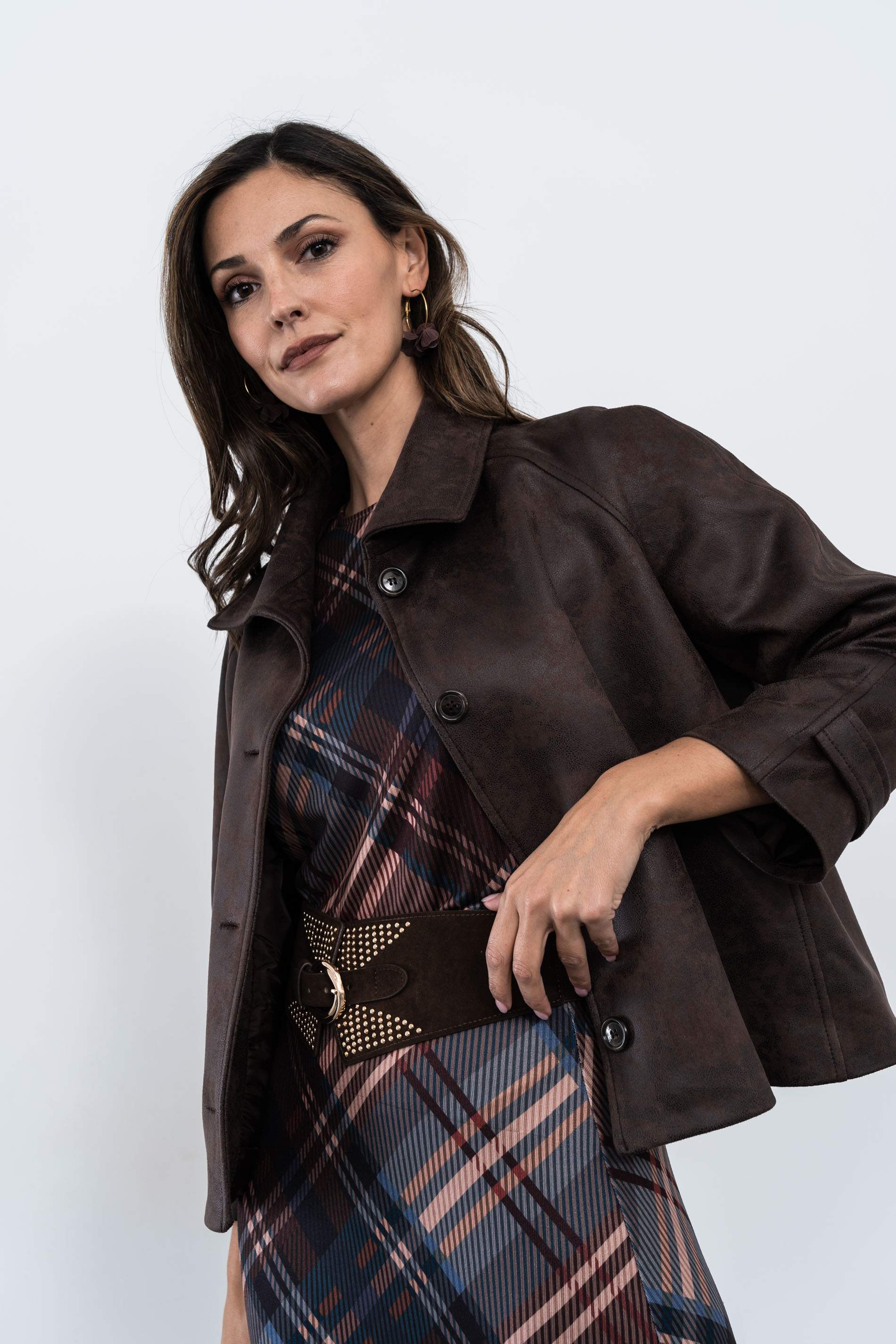 CAMISETA PUNTO CUADROS