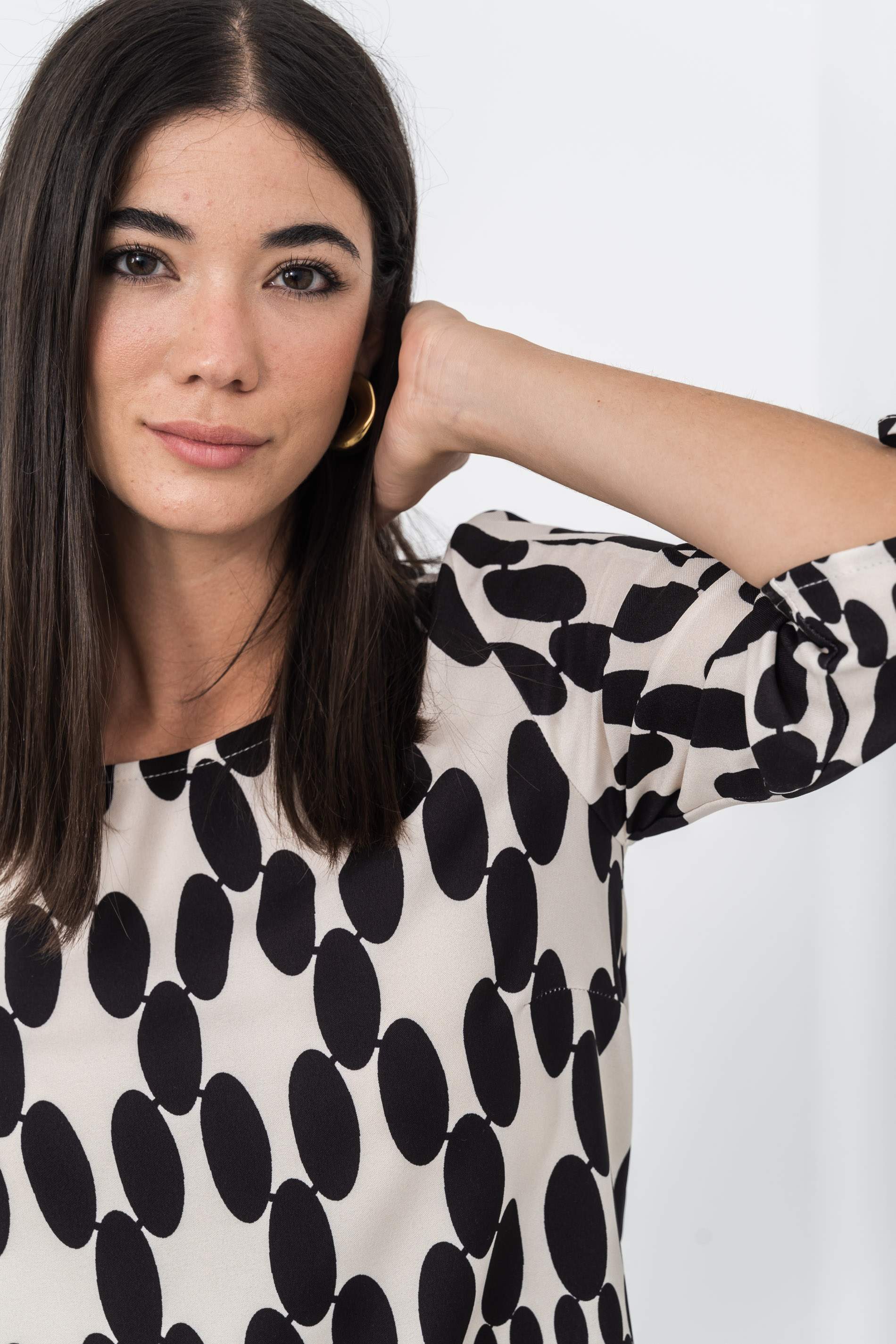 BLUSA LAZOS TOPO COMBINADO