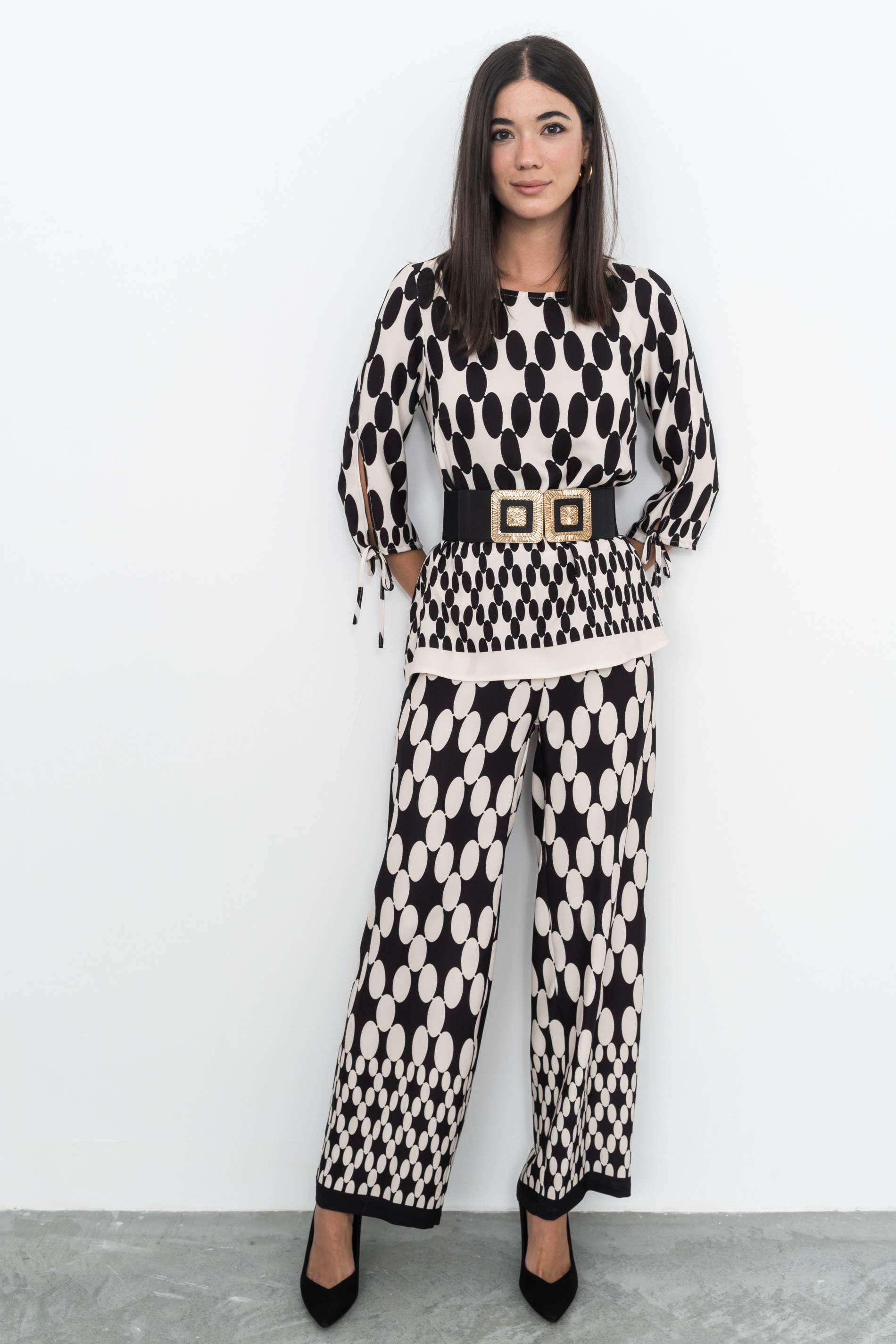 BLUSA LAZOS TOPO COMBINADO