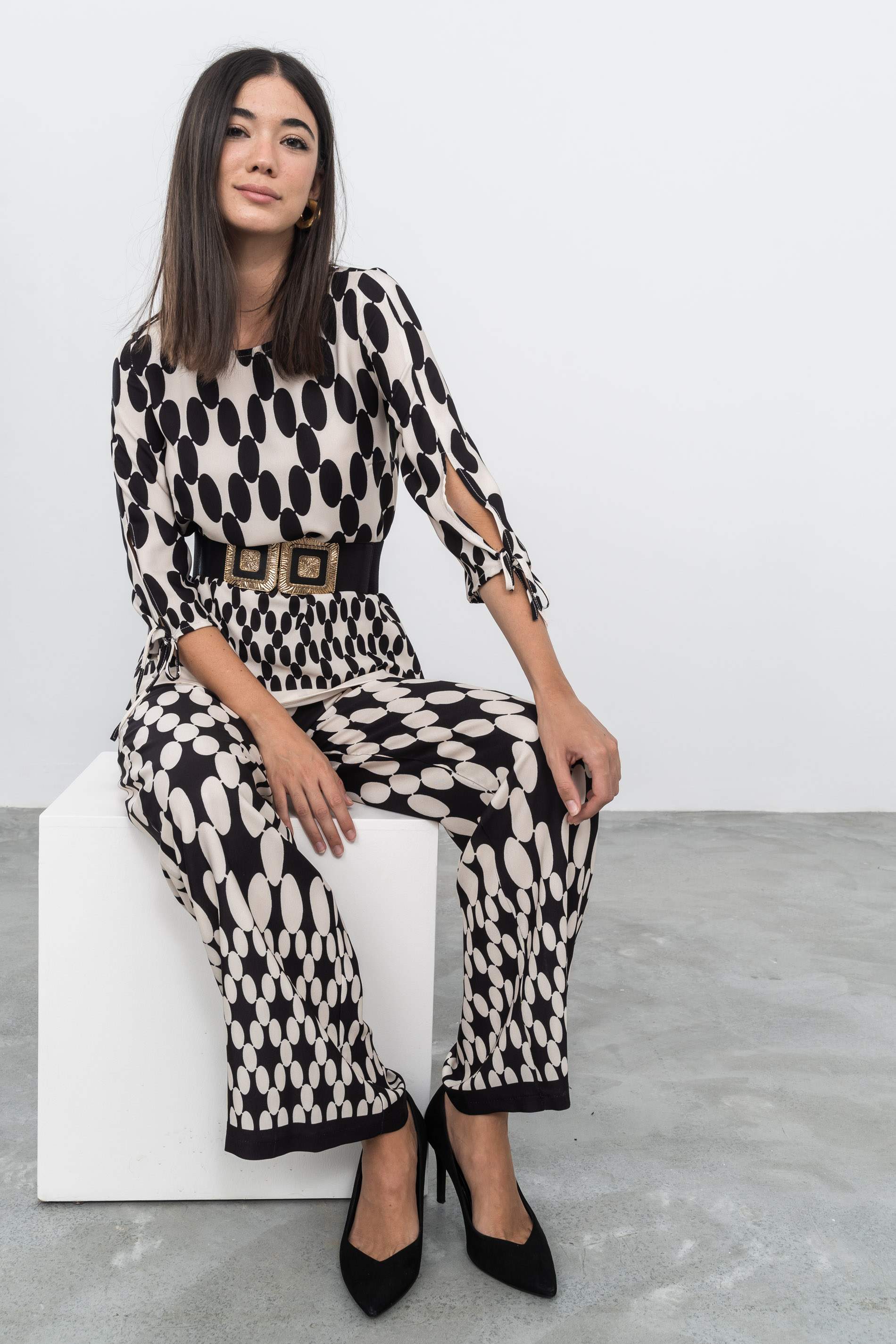 PANTALÓN TOPO COMBINADO