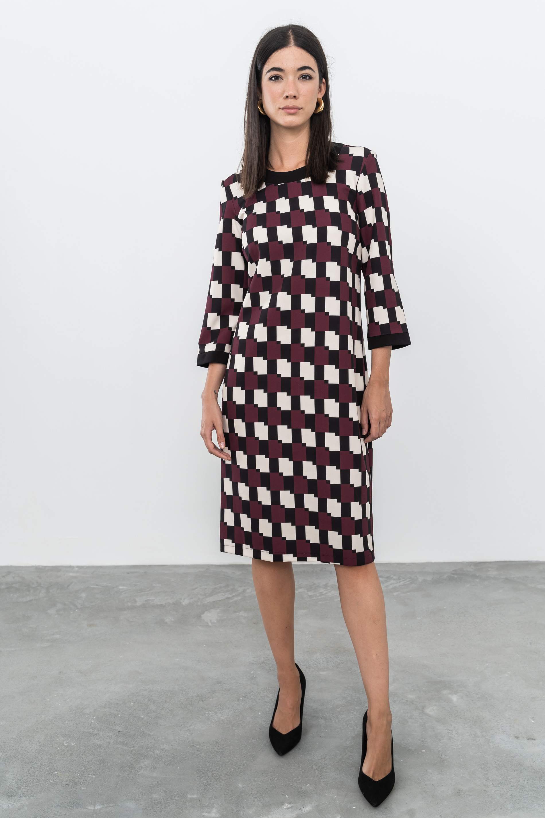 VESTIDO GEOMÉTRICOS VIVO