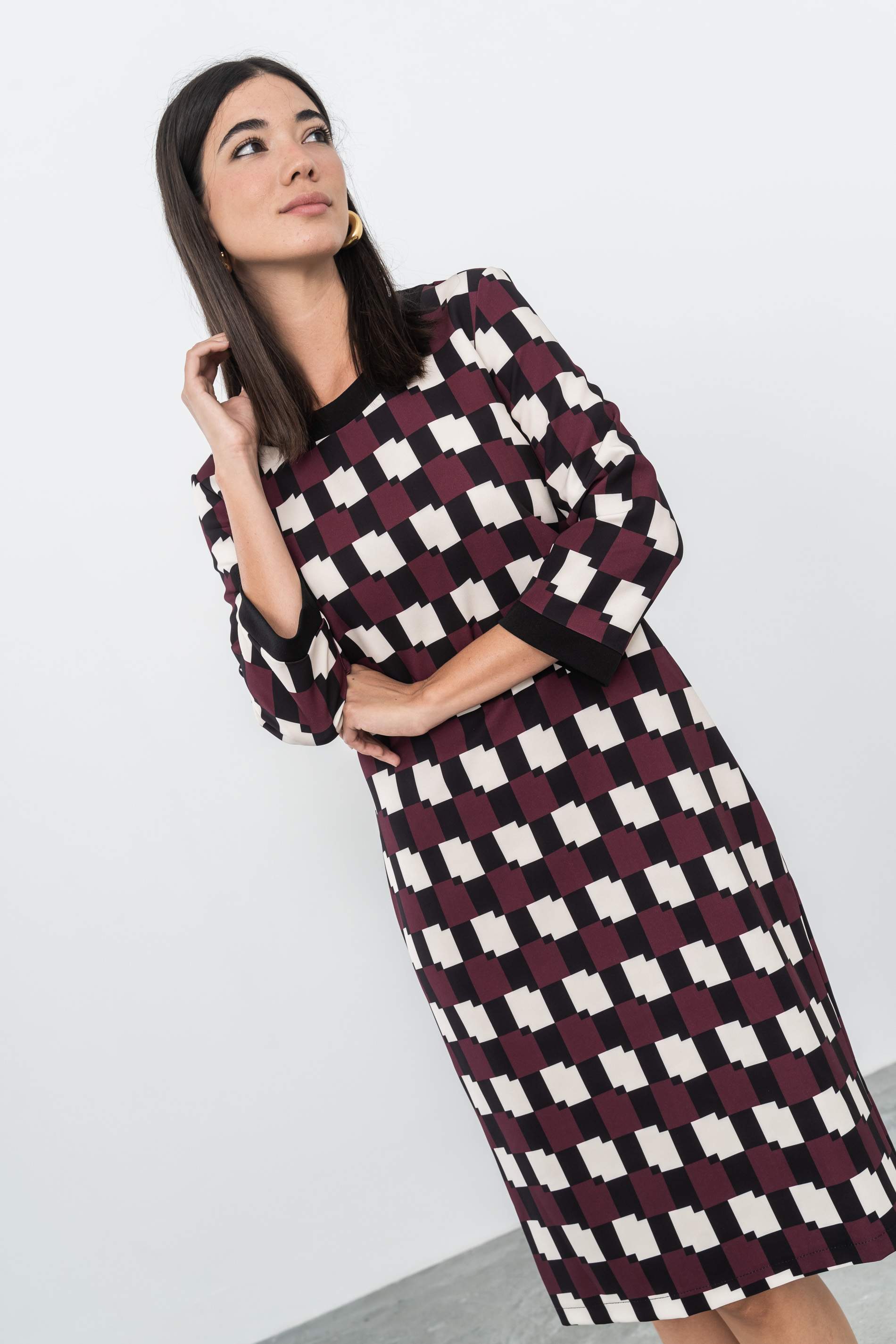 VESTIDO GEOMÉTRICOS VIVO
