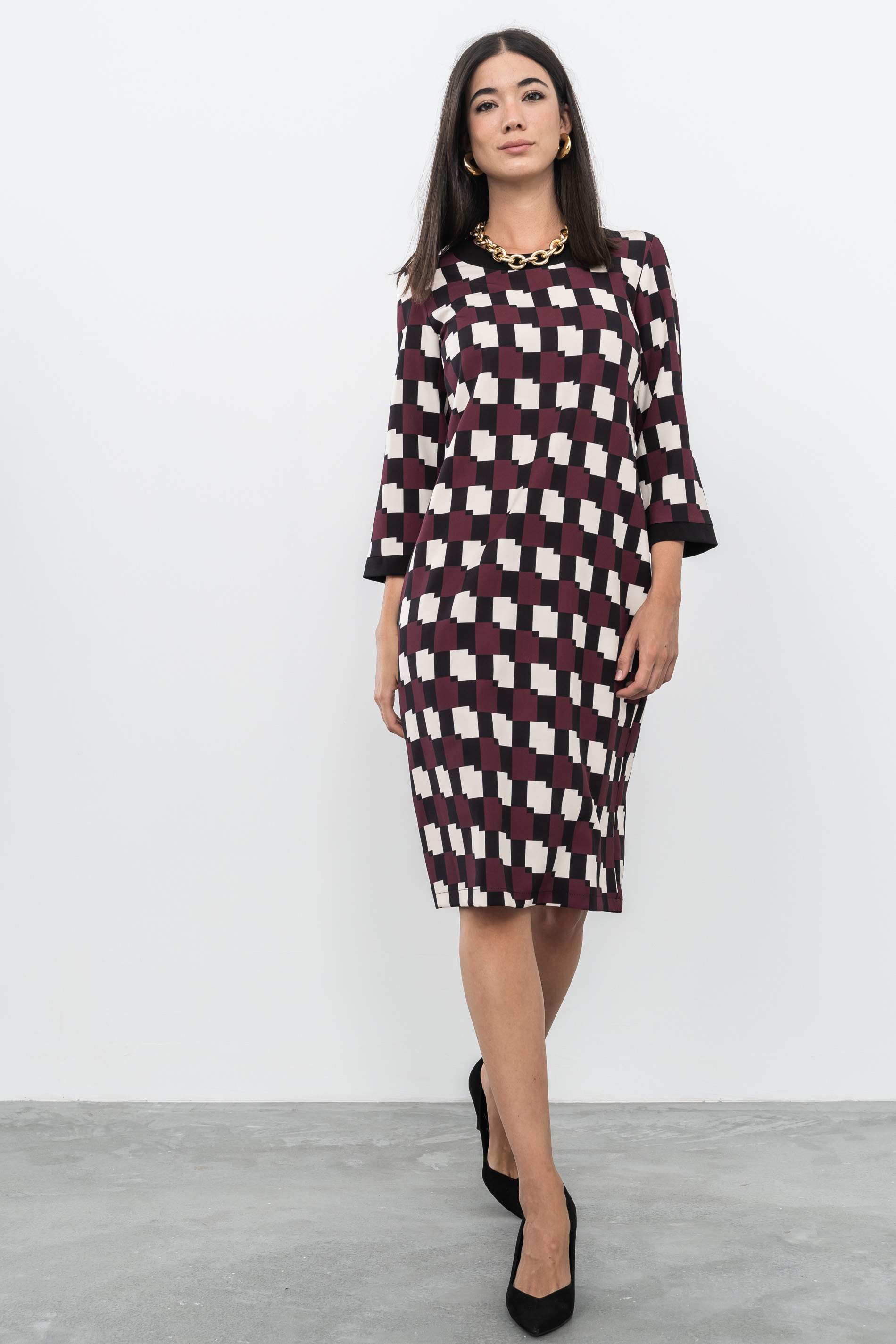 VESTIDO GEOMÉTRICOS VIVO