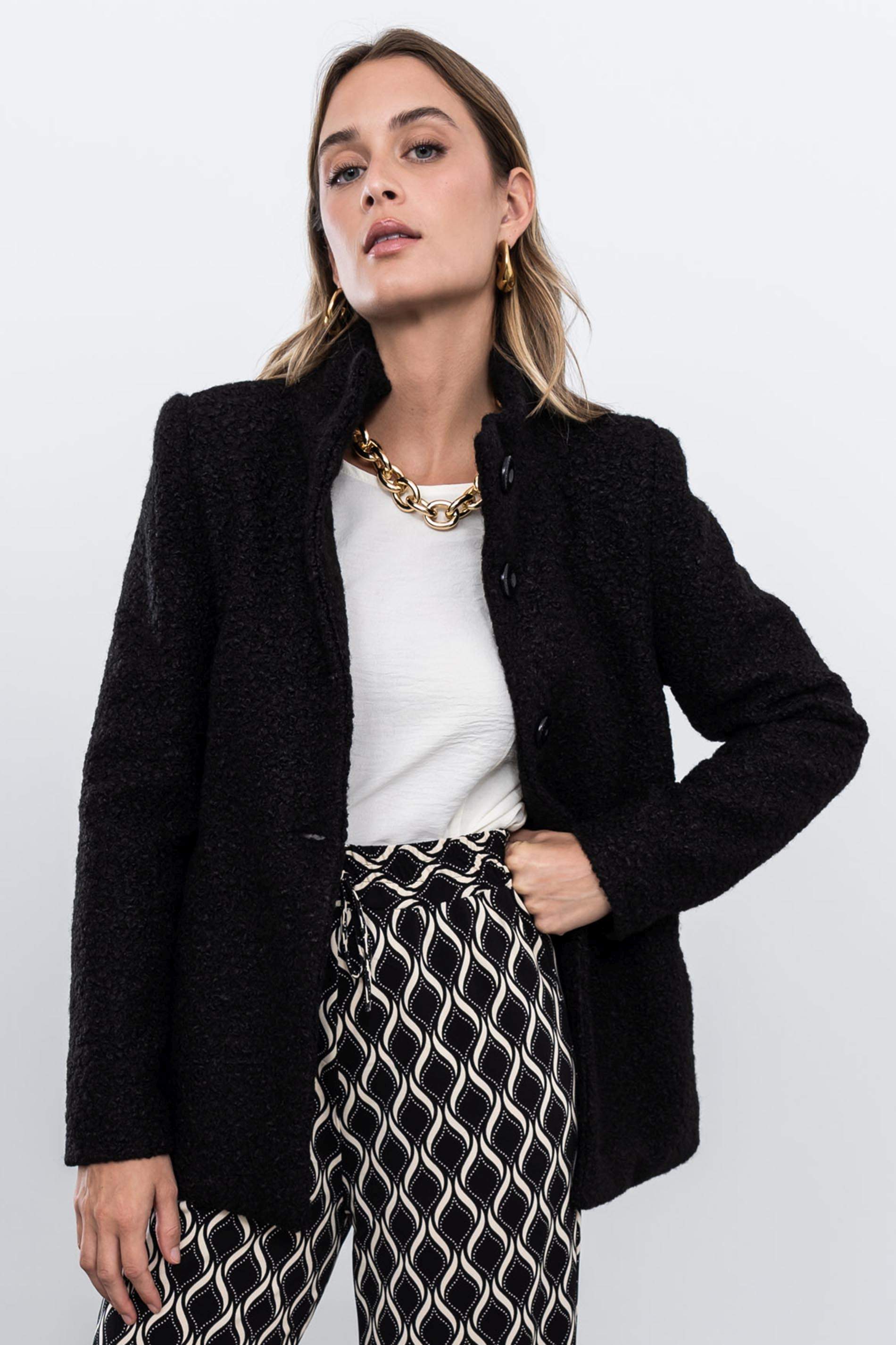 CHAQUETÓN BAGUILLA NEGRO