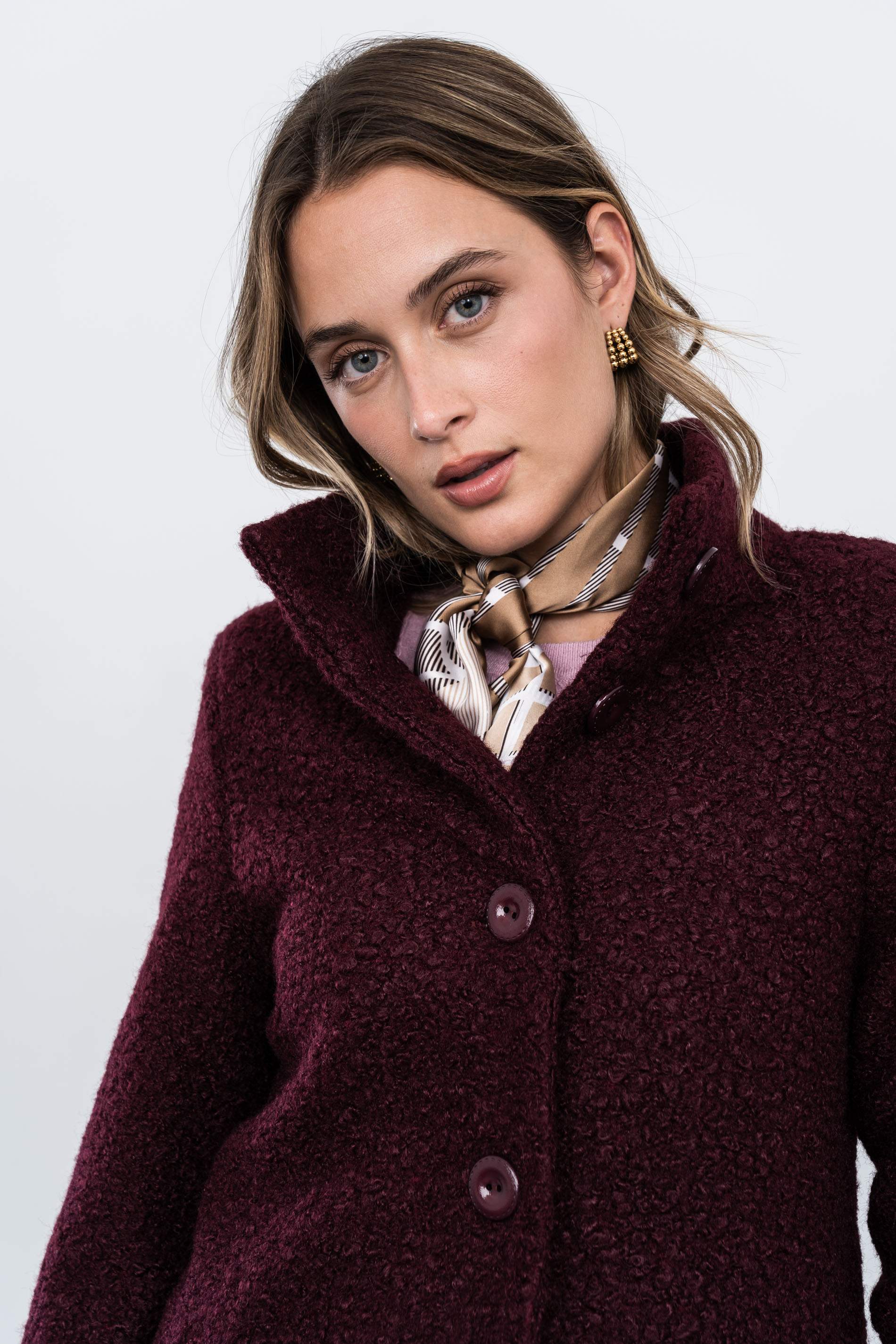 CHAQUETÓN BAGUILLA GRANATE
