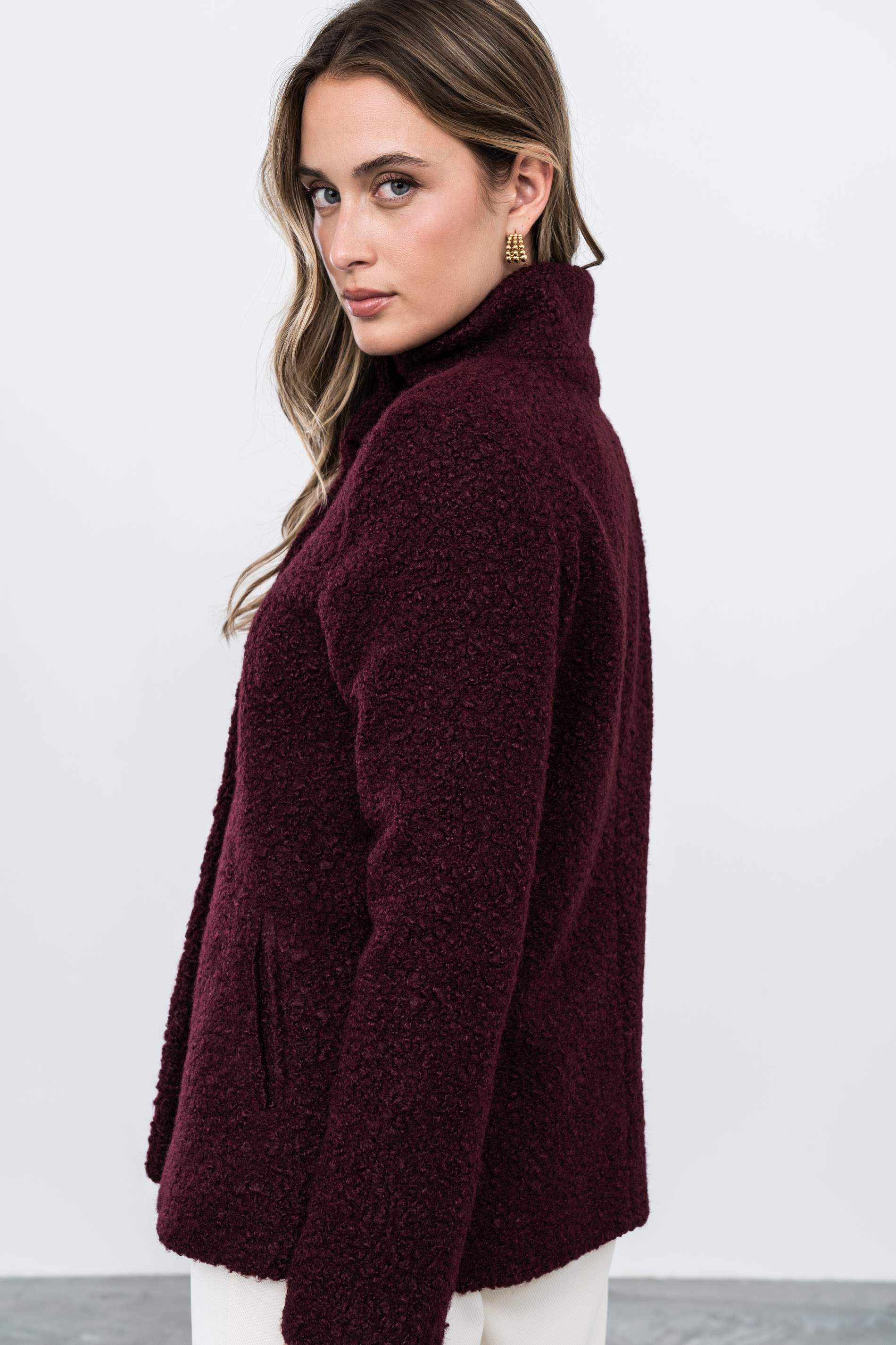 CHAQUETÓN BAGUILLA GRANATE