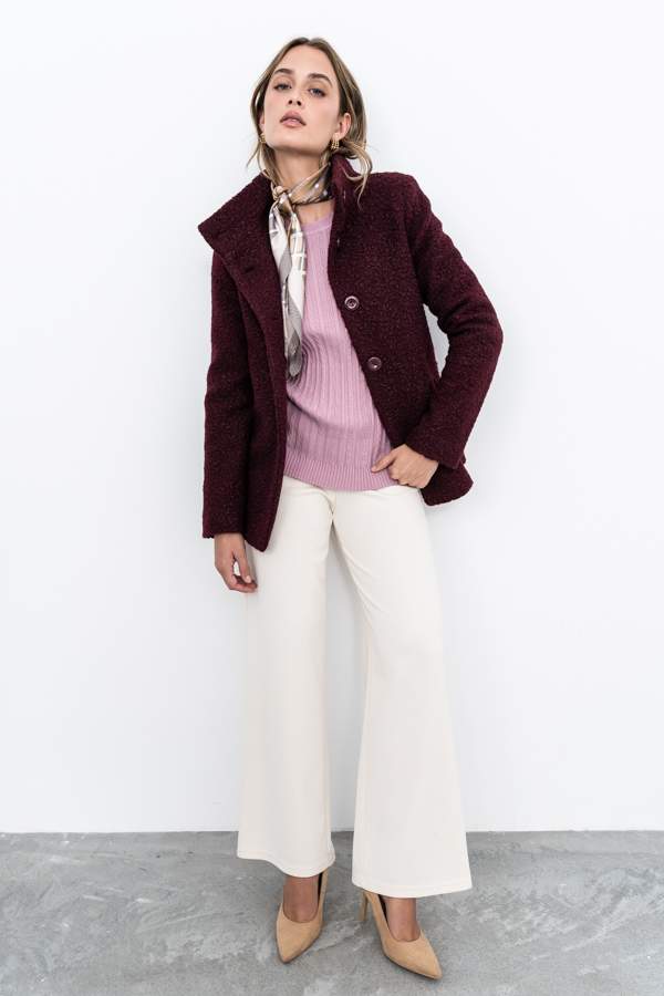 CHAQUETÓN BAGUILLA GRANATE