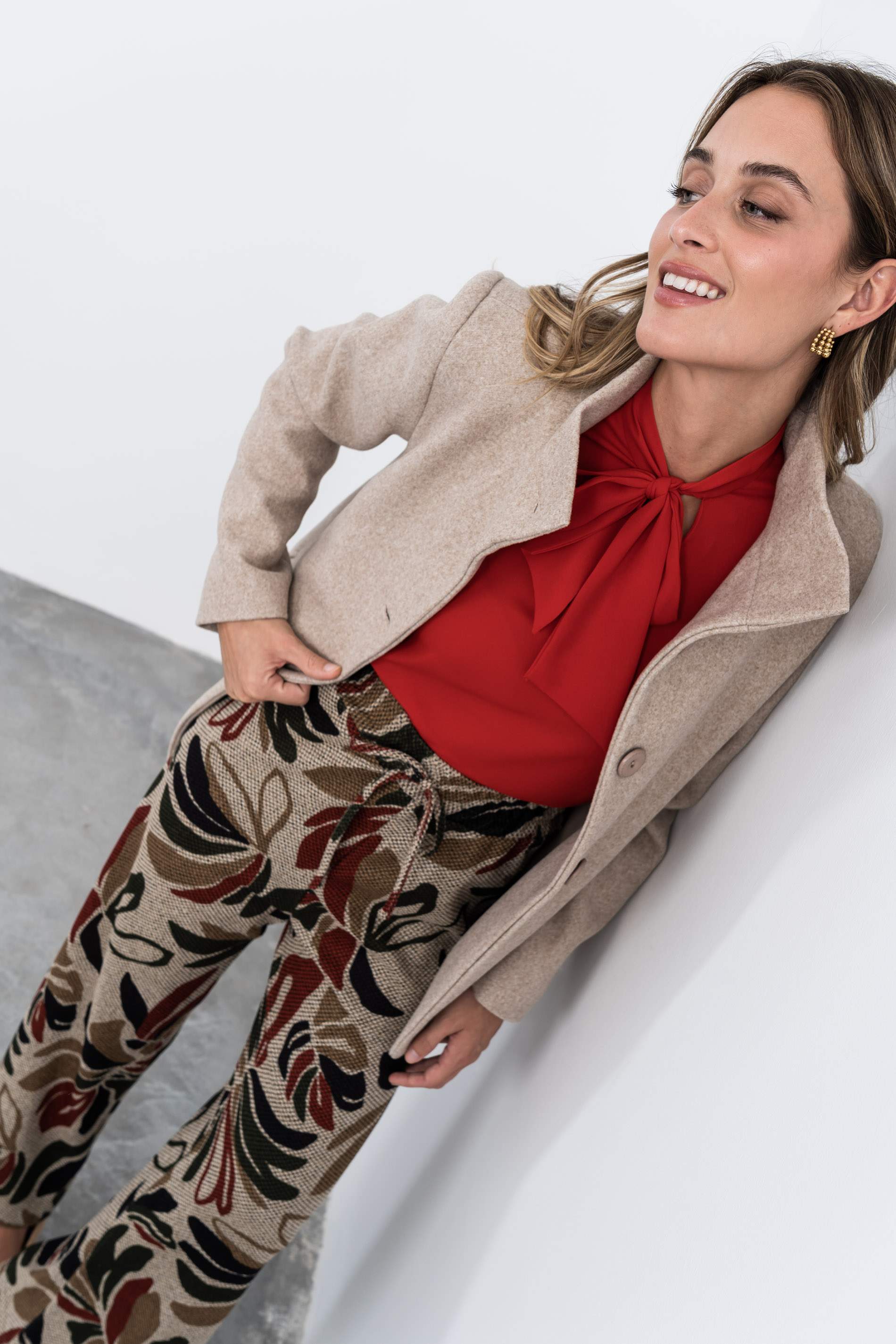 CHAQUETÓN PAÑO JASPEADO