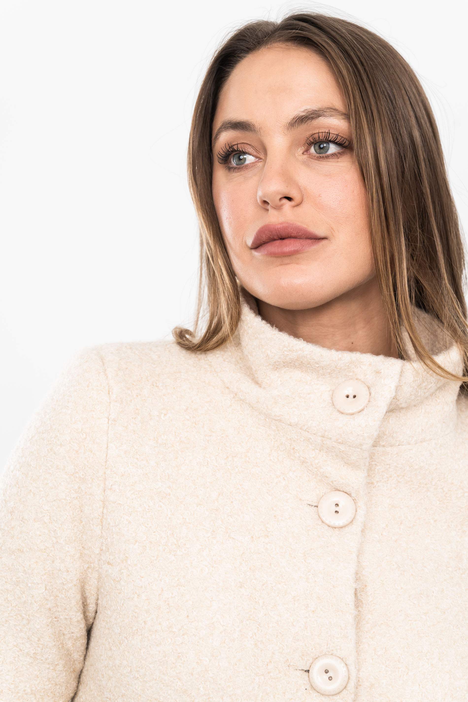 CHAQUETÓN BAGUILLA MEZCLA BEIGE