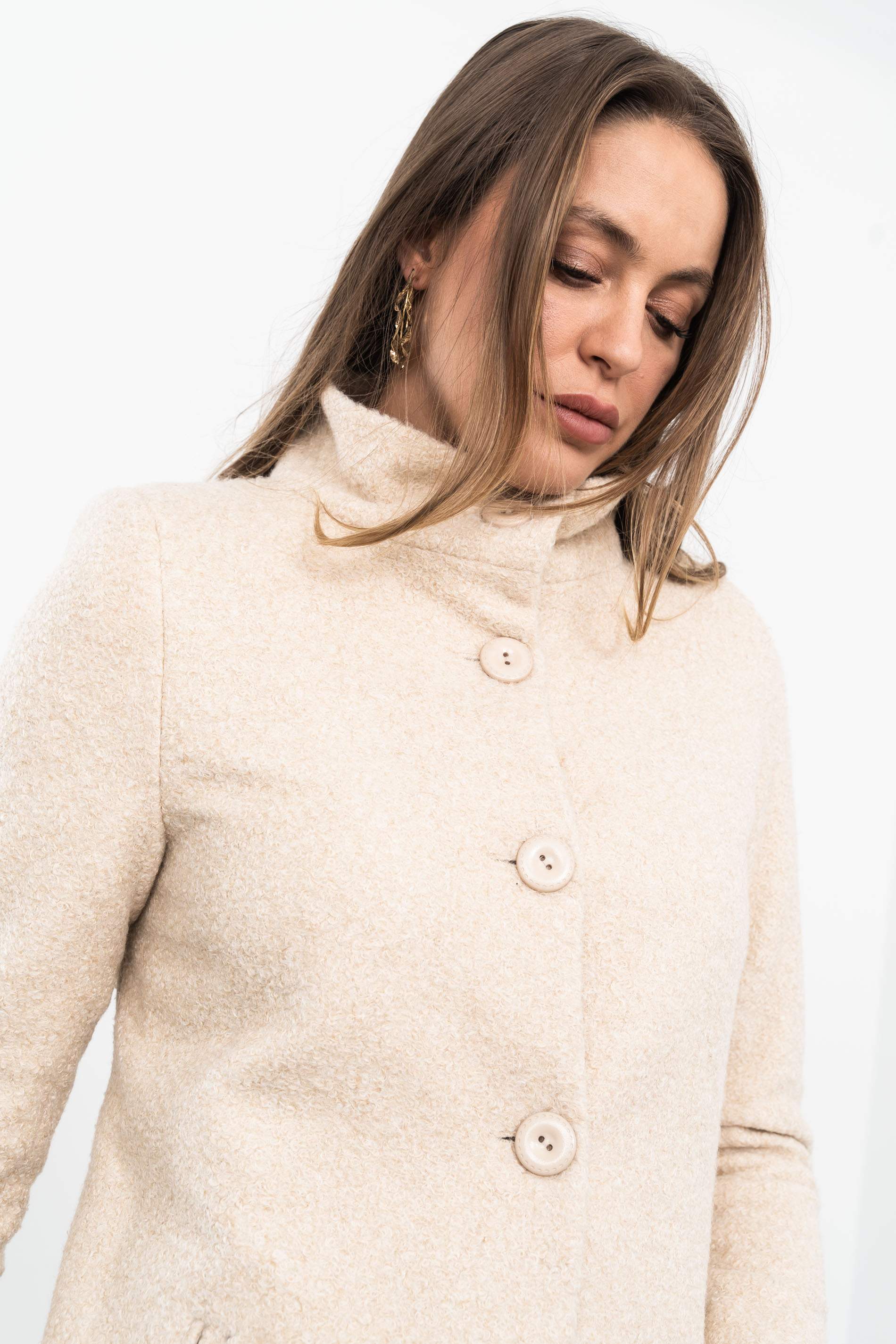 CHAQUETÓN BAGUILLA MEZCLA BEIGE
