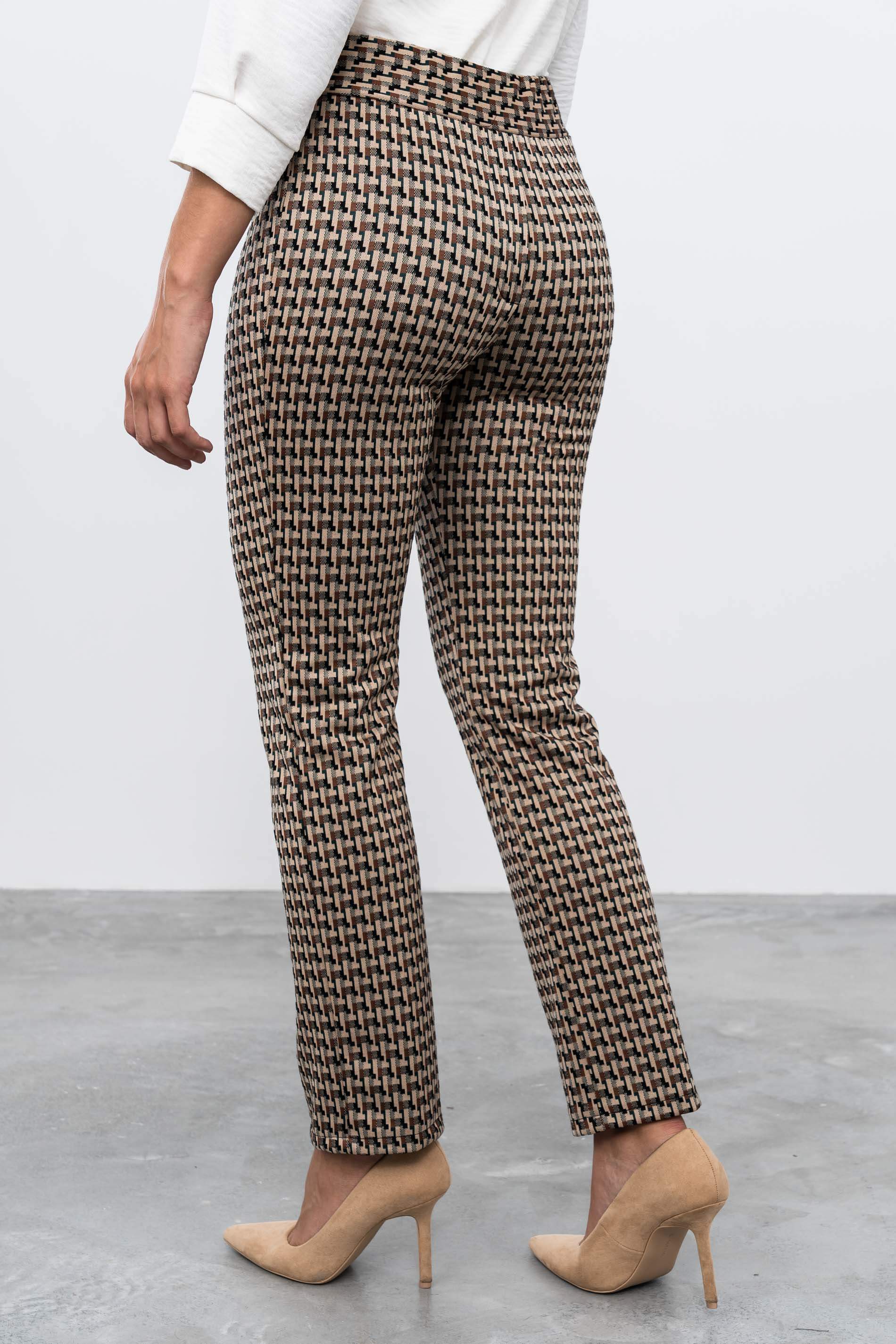 PANTALÓN JACQUARD GEOMÉTRICOS 
