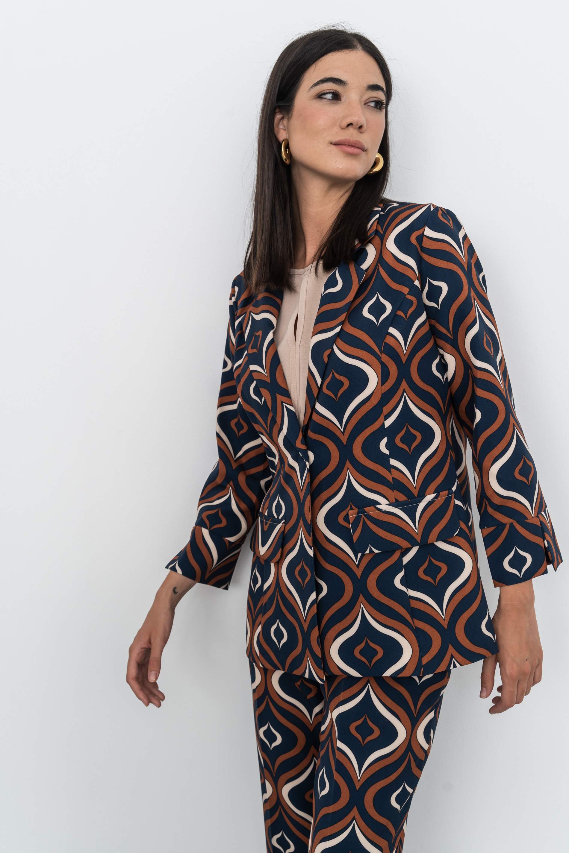 CHAQUETA ESTAMPADA RETRO