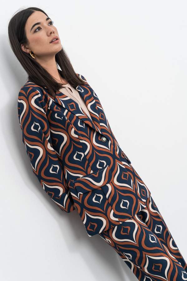 CHAQUETA ESTAMPADA RETRO