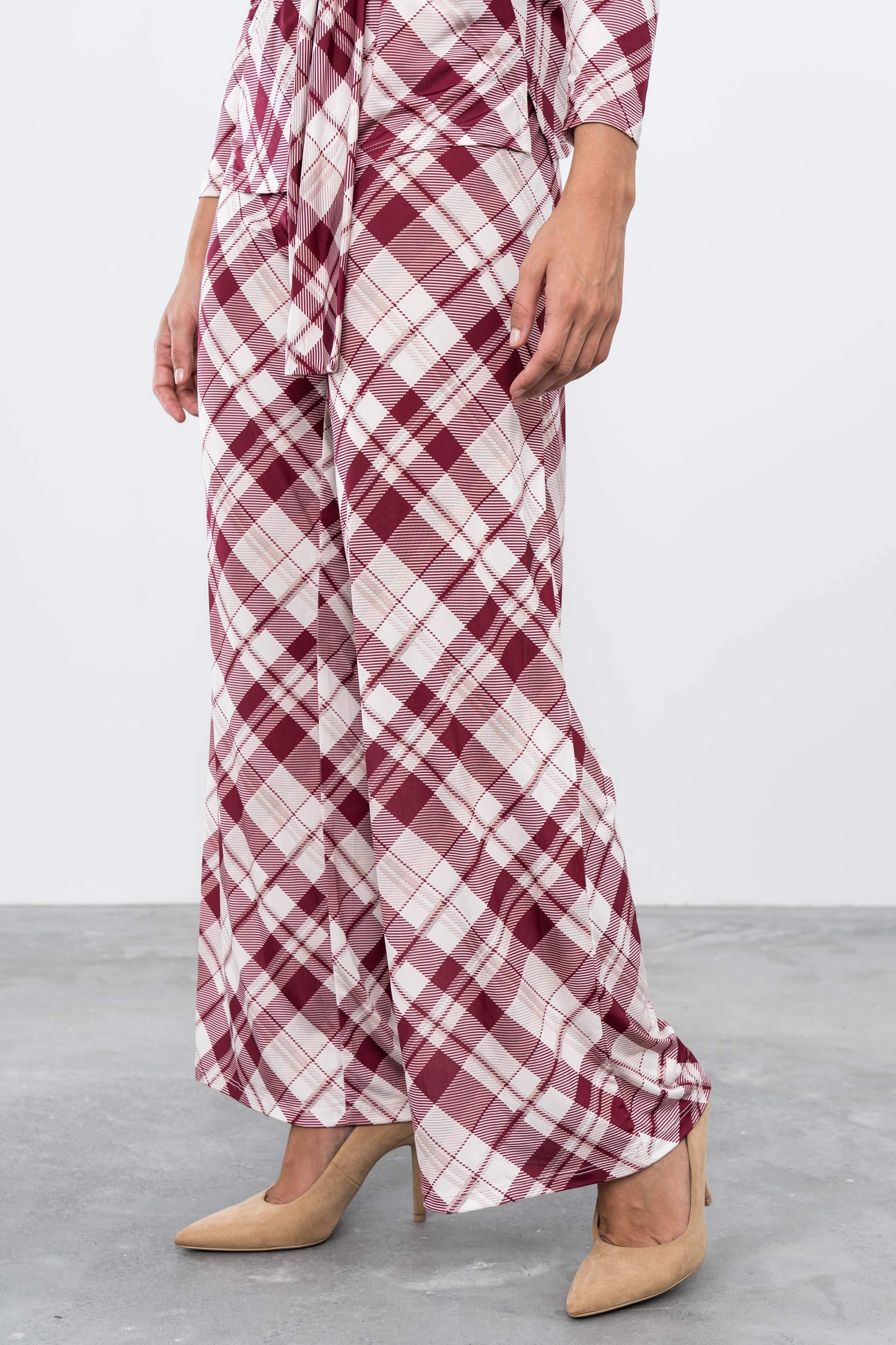 PANTALÓN PUNTO CUADROS