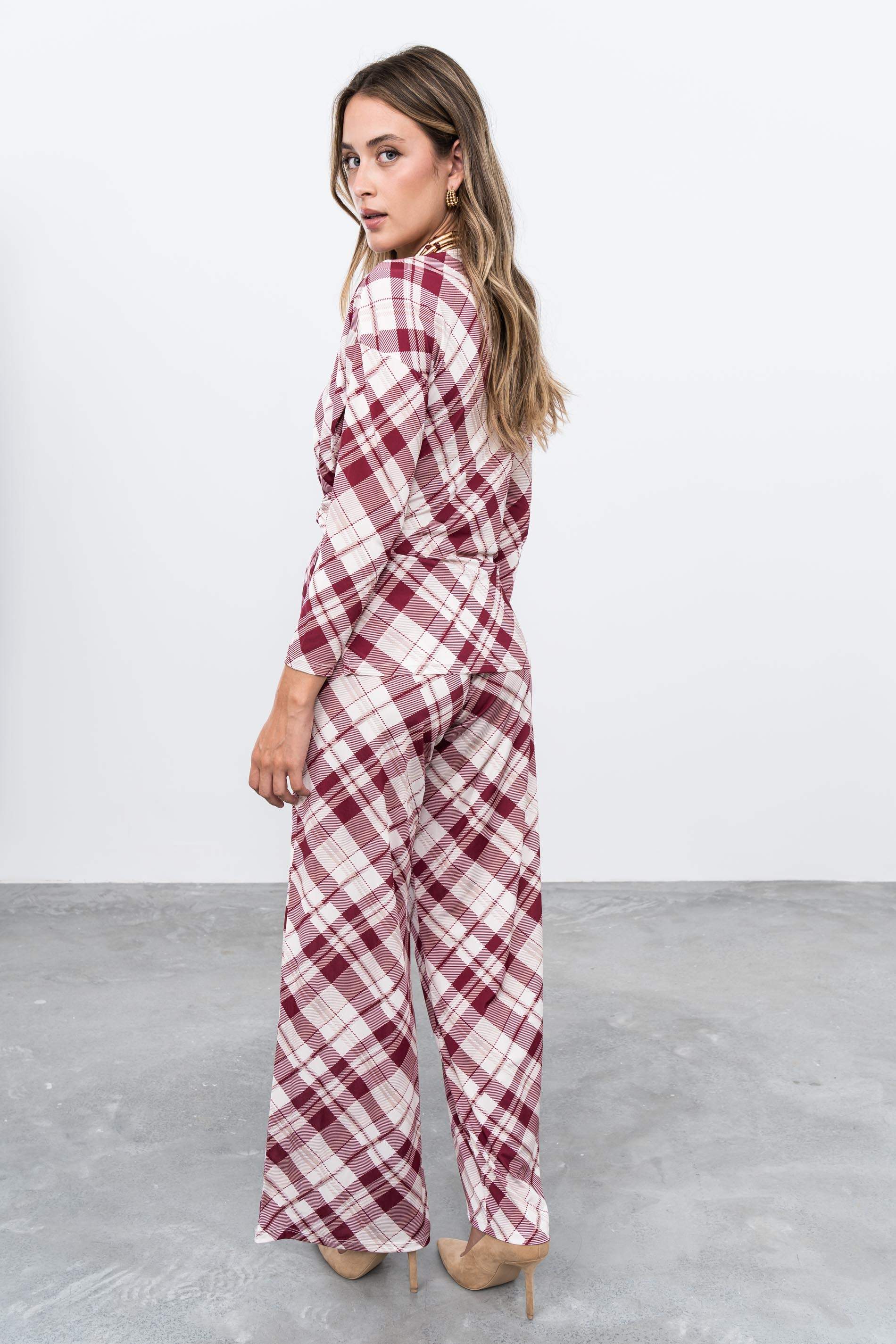 PANTALÓN PUNTO CUADROS