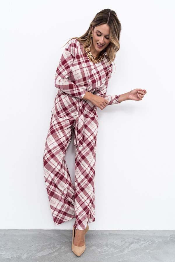 PANTALÓN PUNTO CUADROS