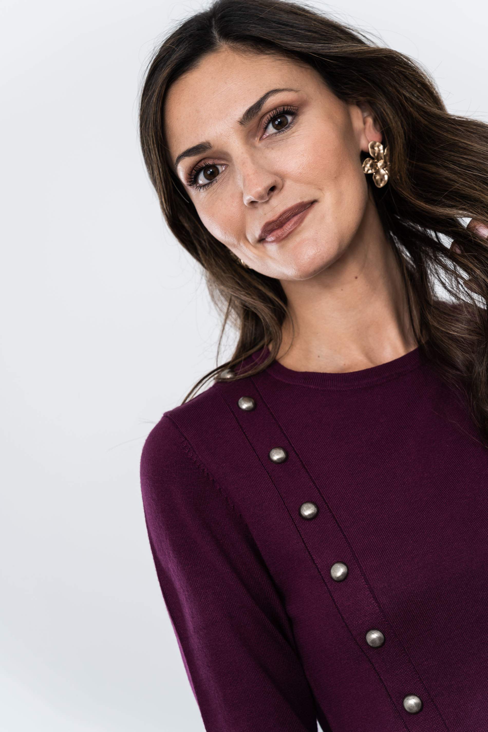 JERSEY DETALLE TACHAS BERENJENA