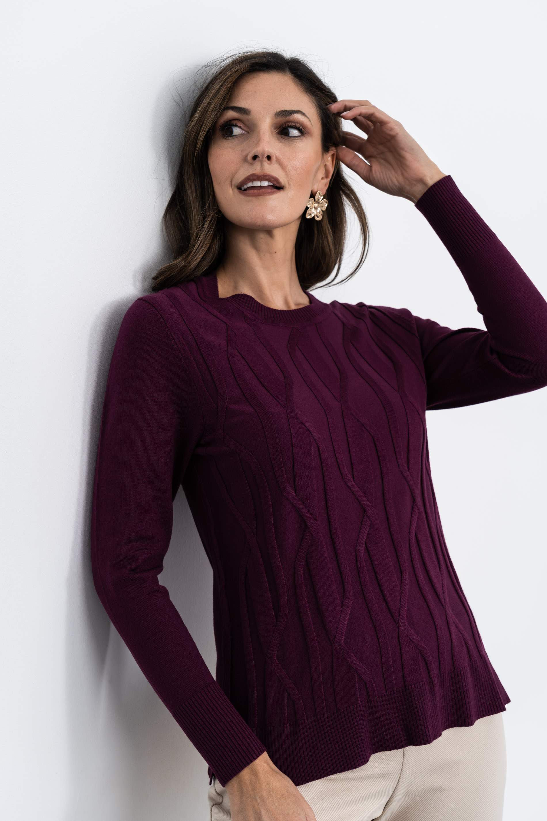 JERSEY DELANTERO TRENZAS BERENJENA