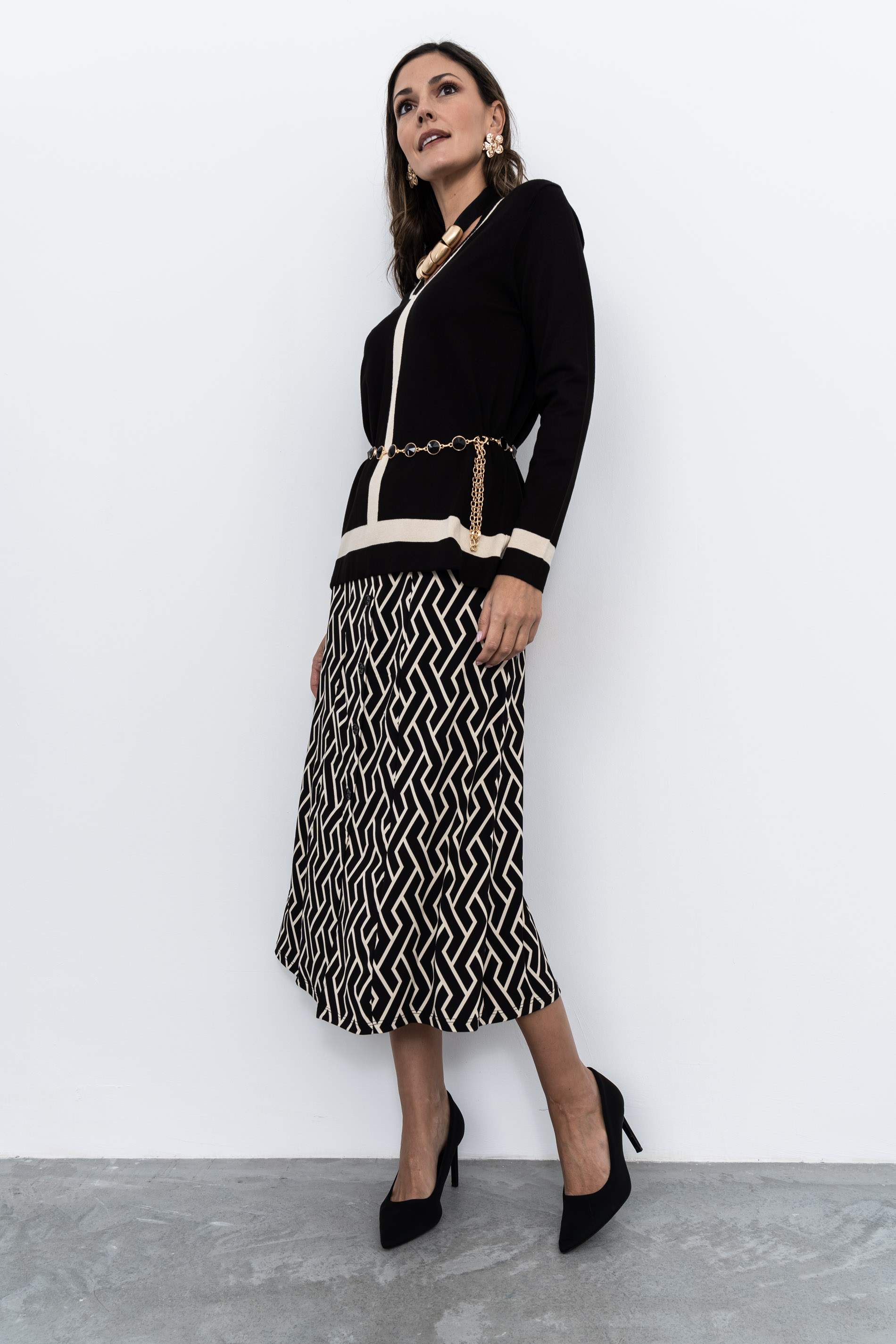 JERSEY TIRAS COMBINADO NEGRO