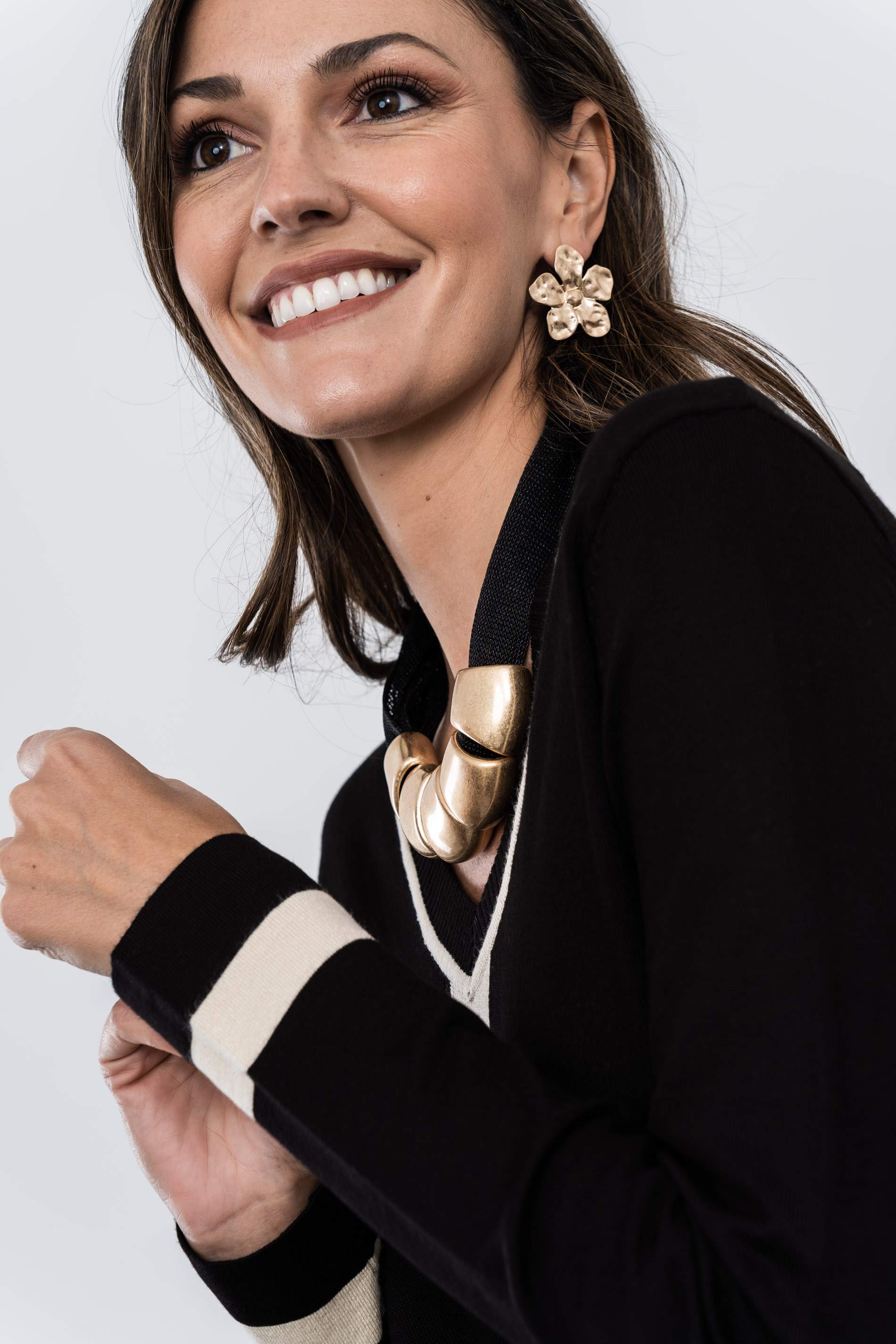 JERSEY TIRAS COMBINADO NEGRO