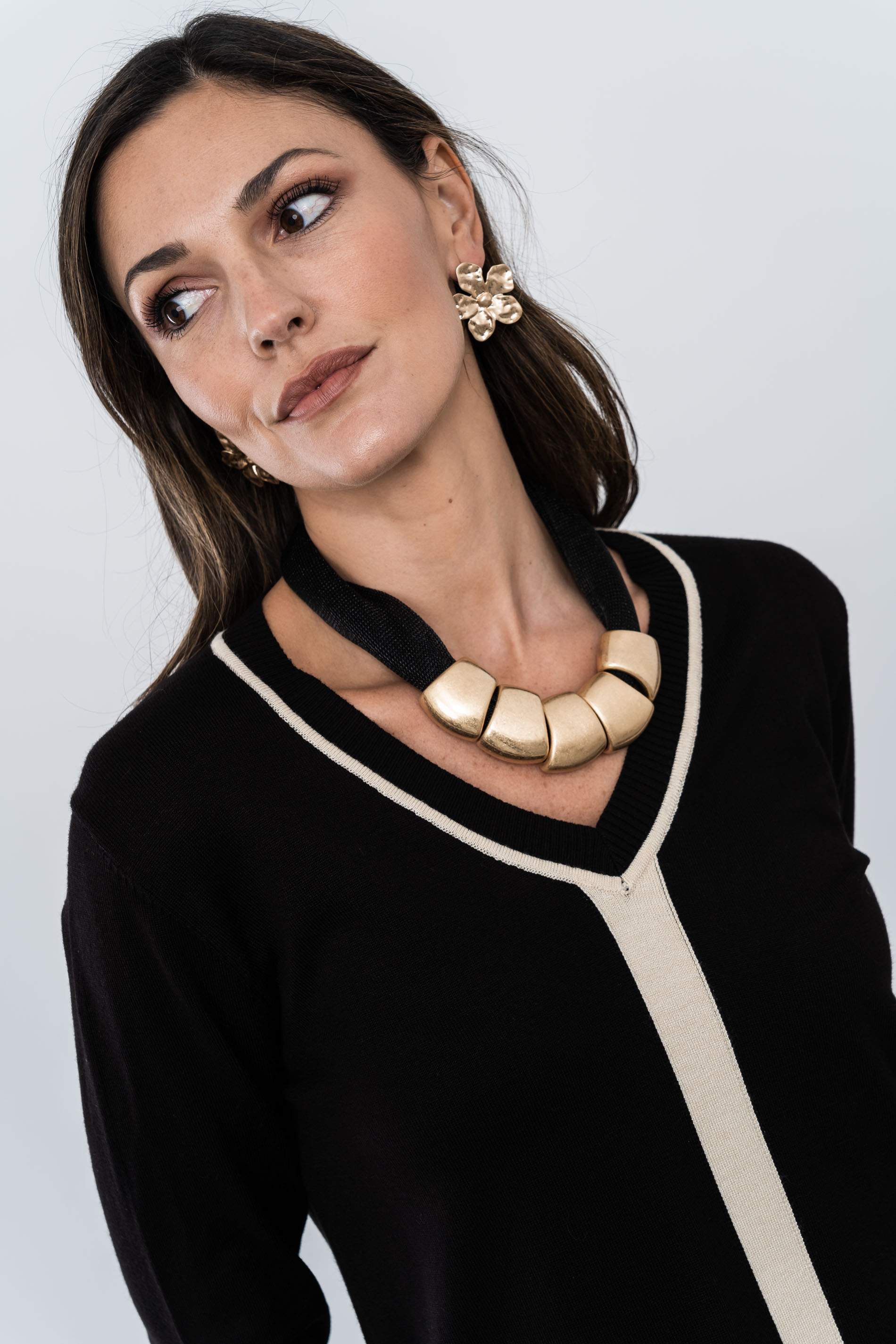 JERSEY TIRAS COMBINADO NEGRO