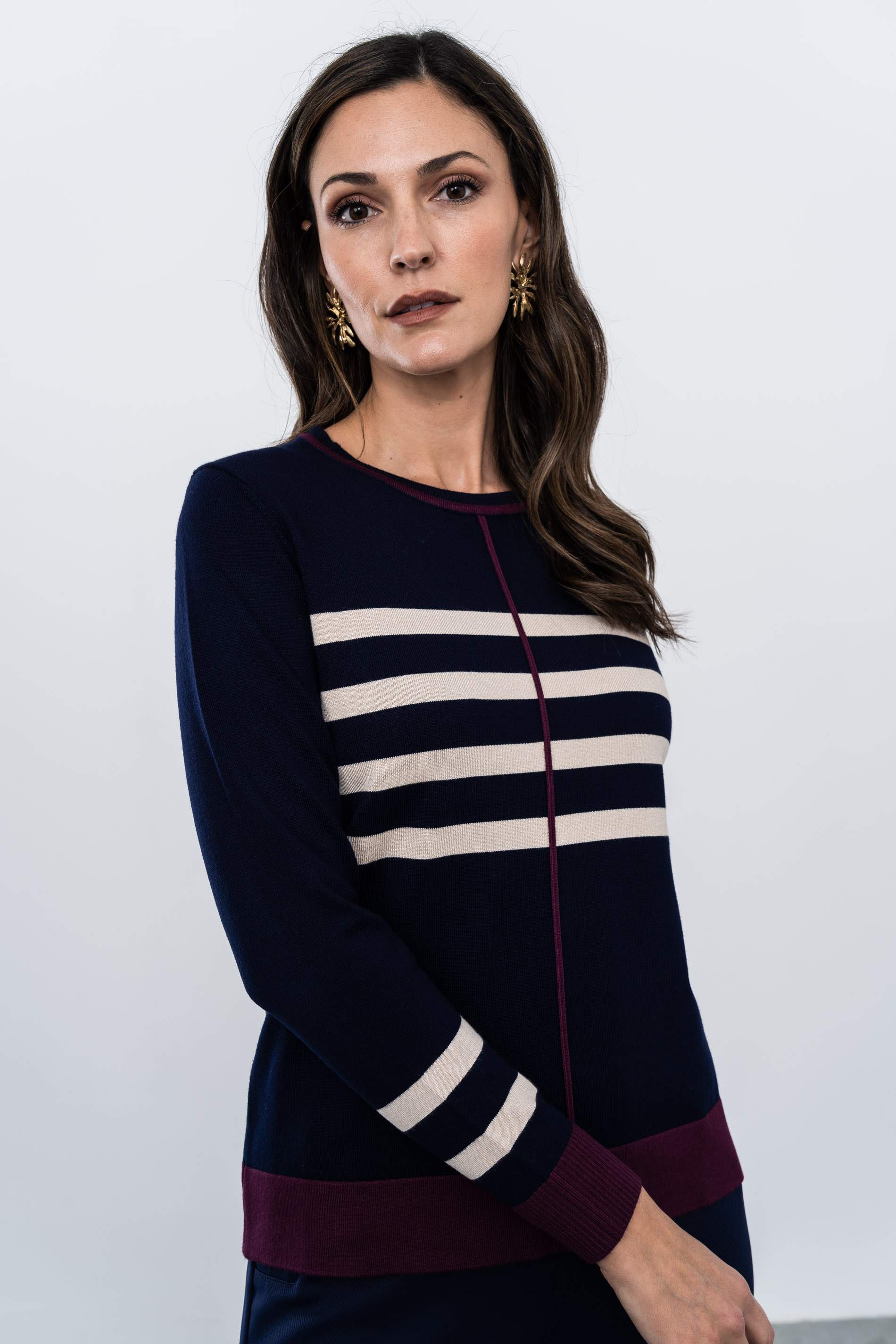 JERSEY RAYAS VIVO CONTRASTE MARINO