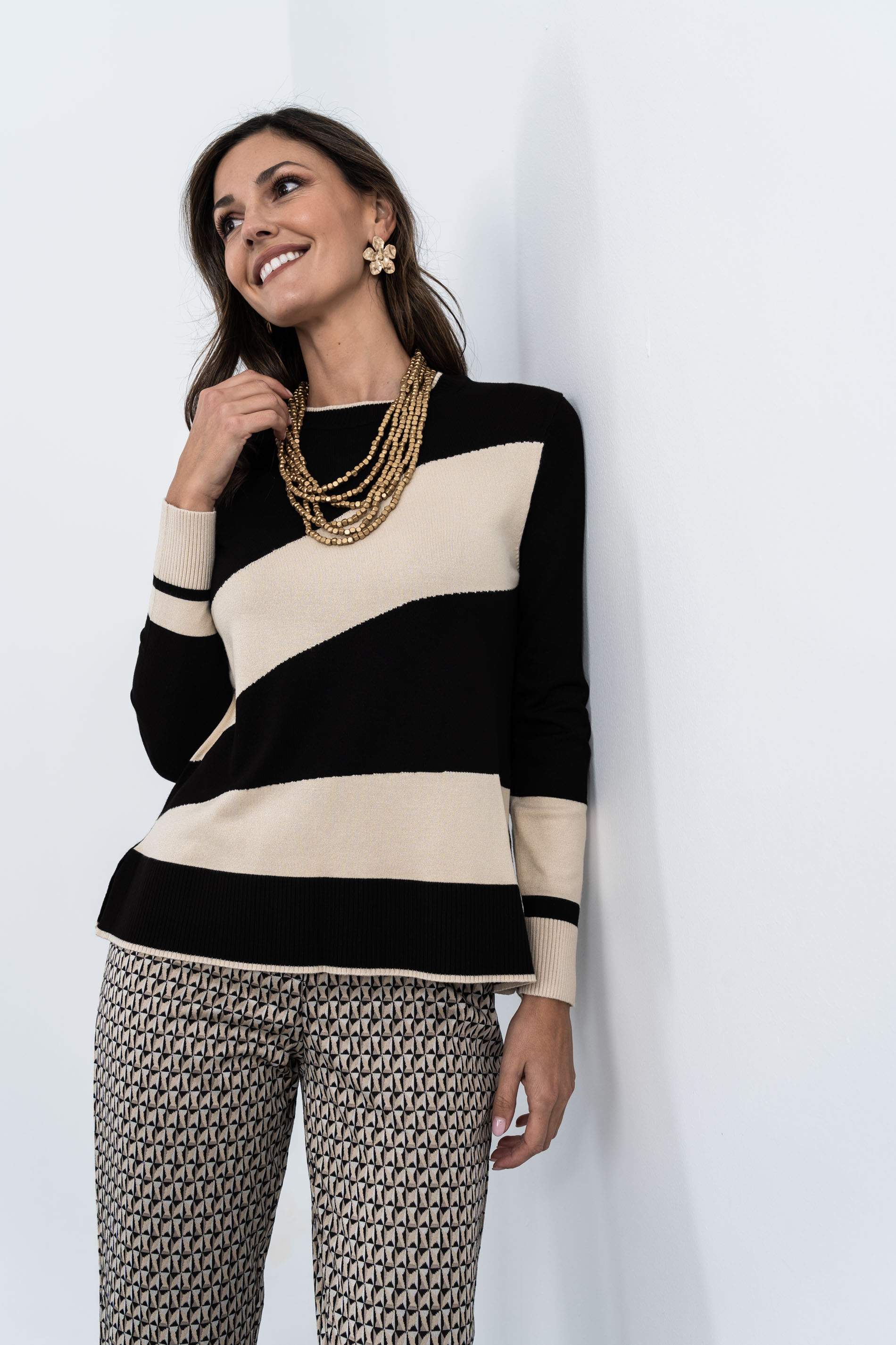 JERSEY BICOLOR NEGRO