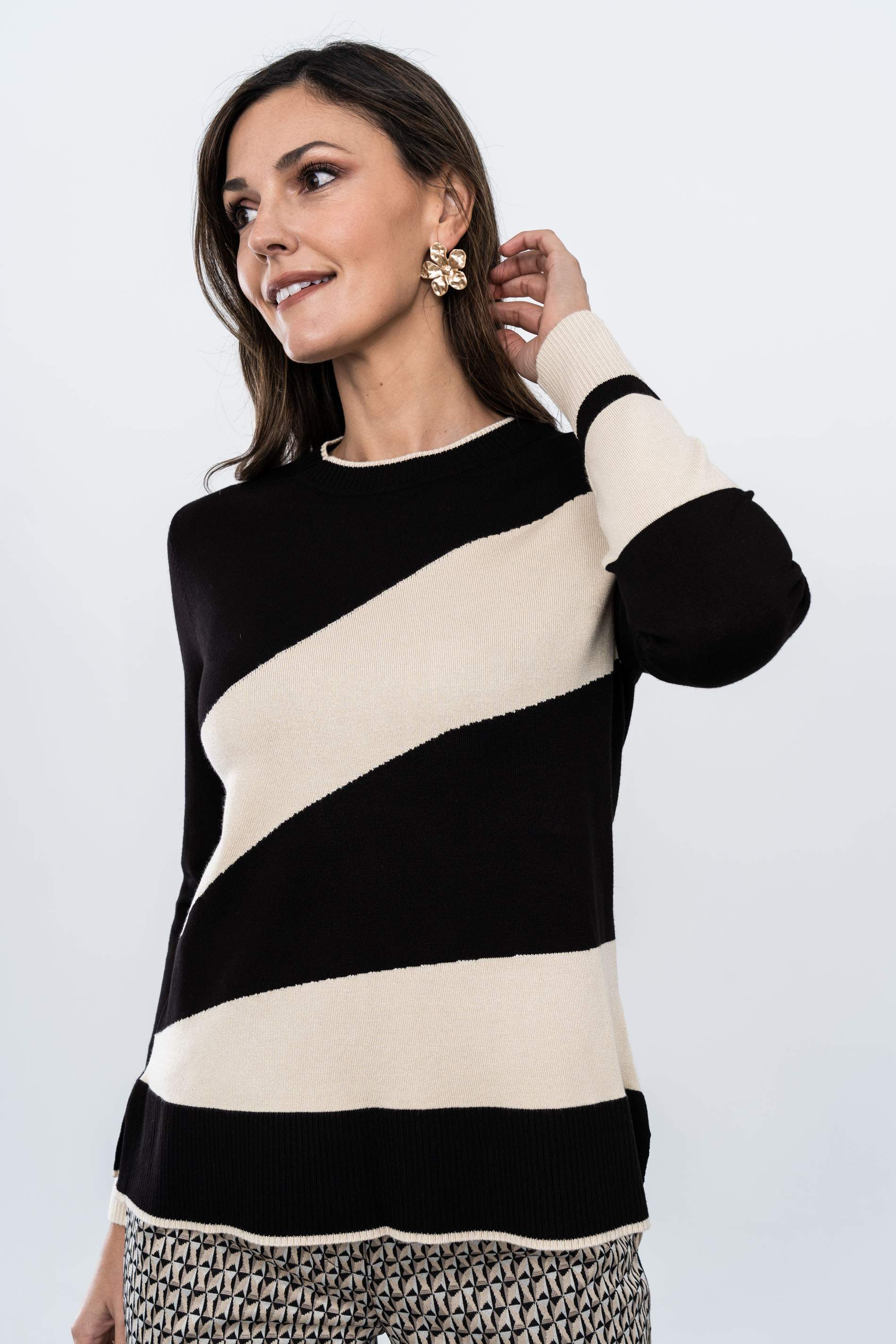 JERSEY BICOLOR NEGRO