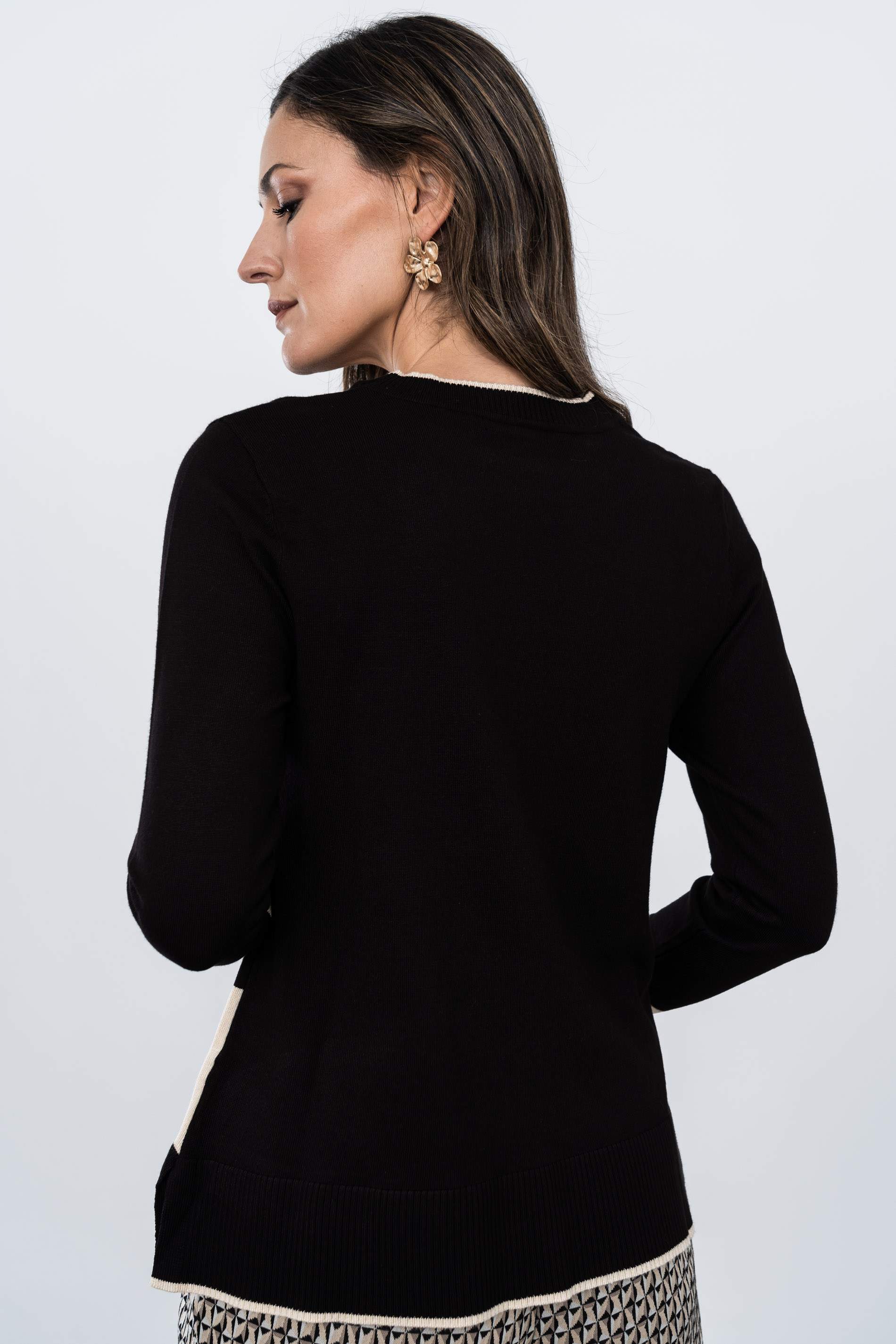 JERSEY BICOLOR NEGRO