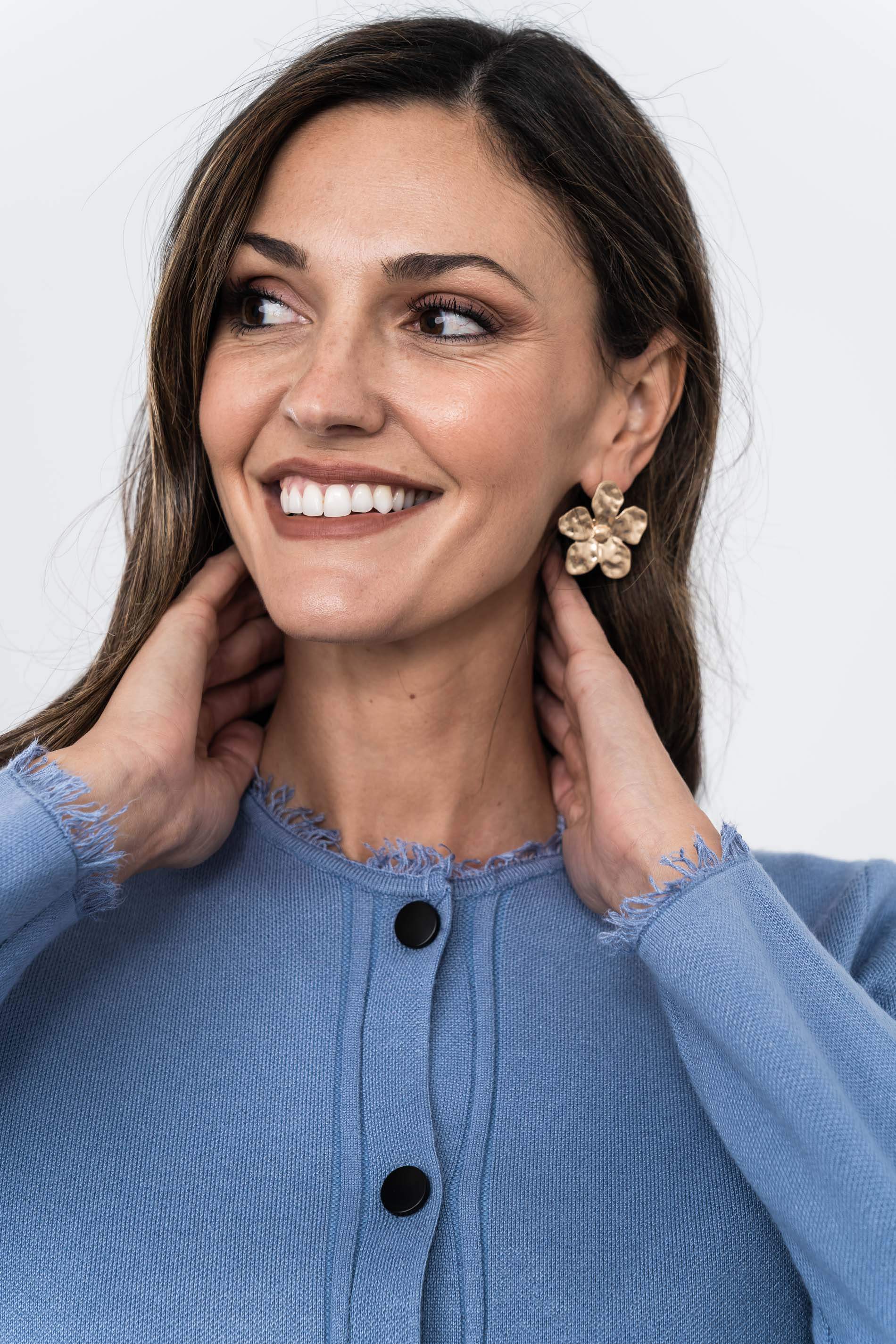 CHAQUETA DESFLECADA CELESTE