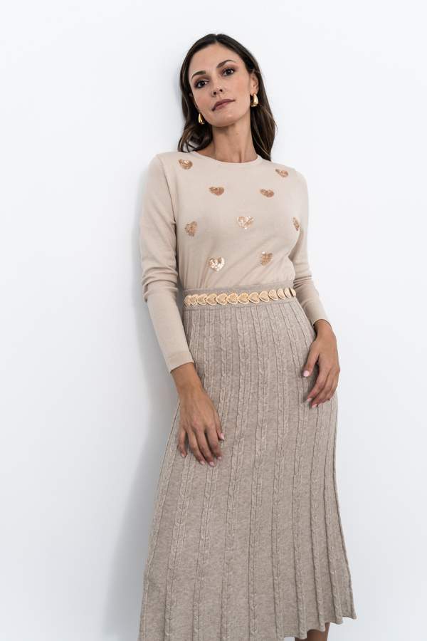 JERSEY CORAZONES LENTEJUELAS ARENA