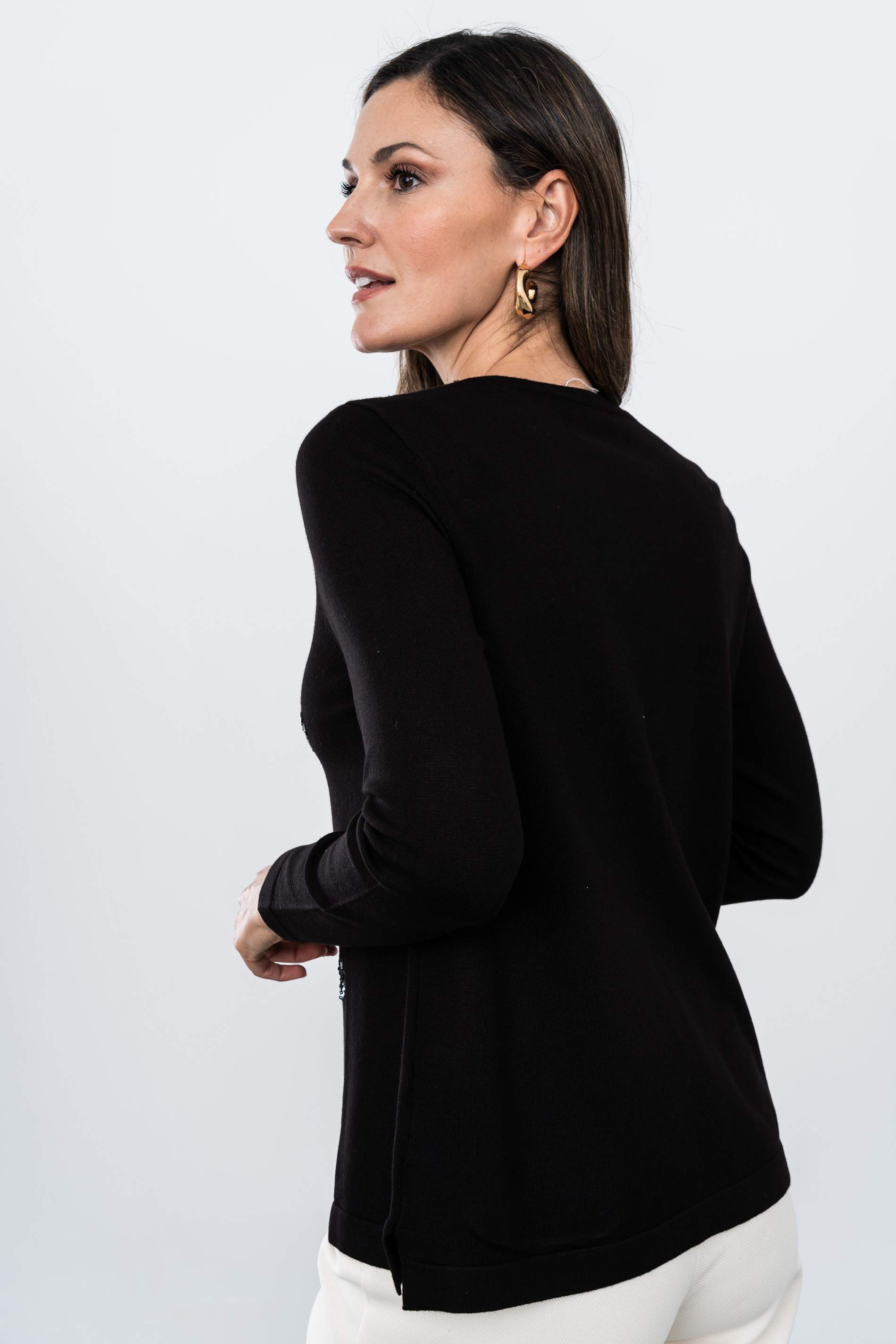 JERSEY CORAZONES LENTEJUELAS NEGRO