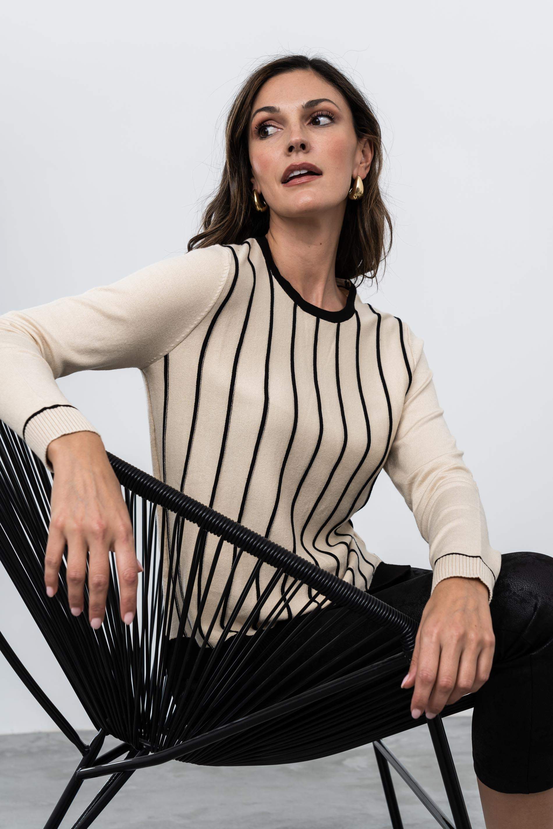 JERSEY NERVIOS CONTRASTE PIEDRA