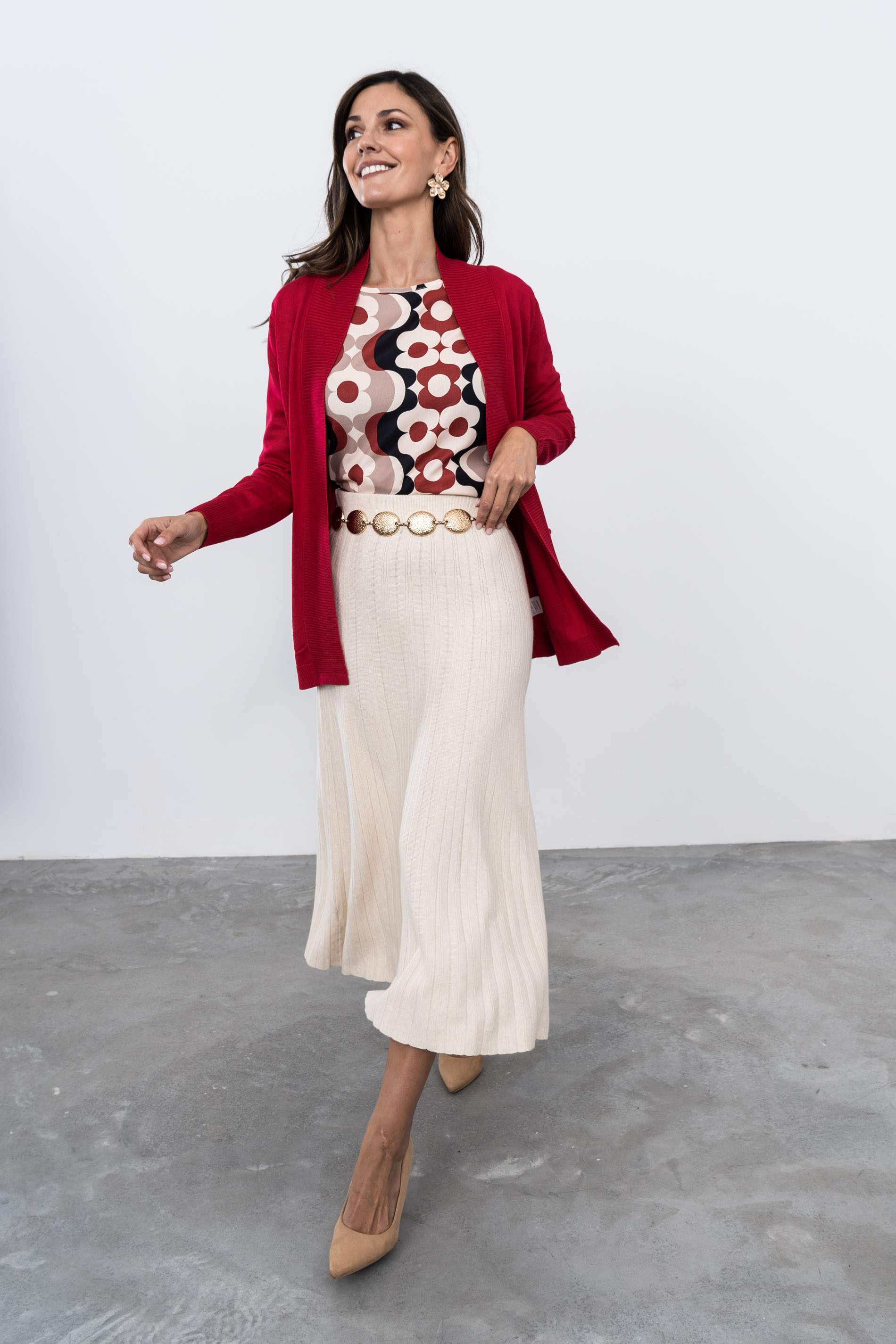 CHAQUETA SOLAPA CANALÉ ROJO