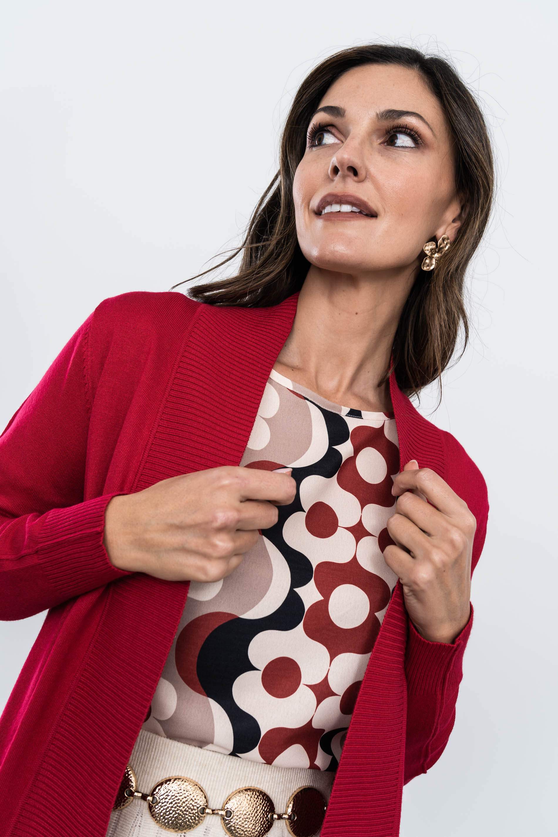 CHAQUETA SOLAPA CANALÉ ROJO