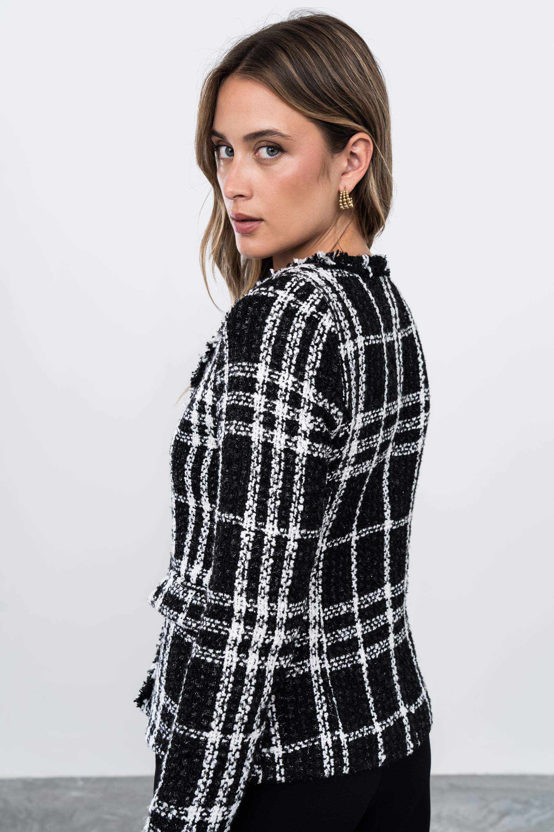 CHAQUETA DESFLECADOS NEGRO