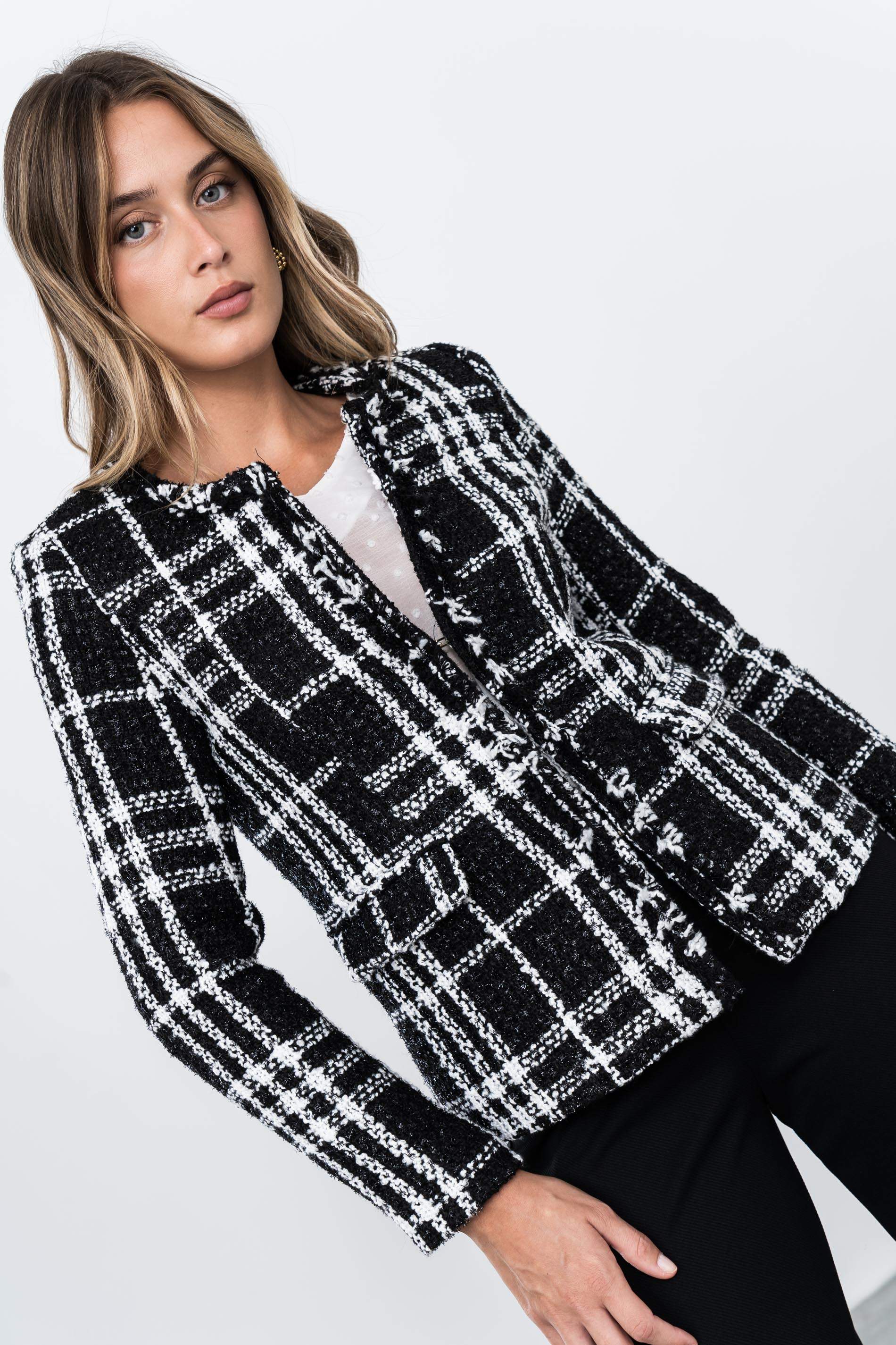 CHAQUETA DESFLECADOS NEGRO