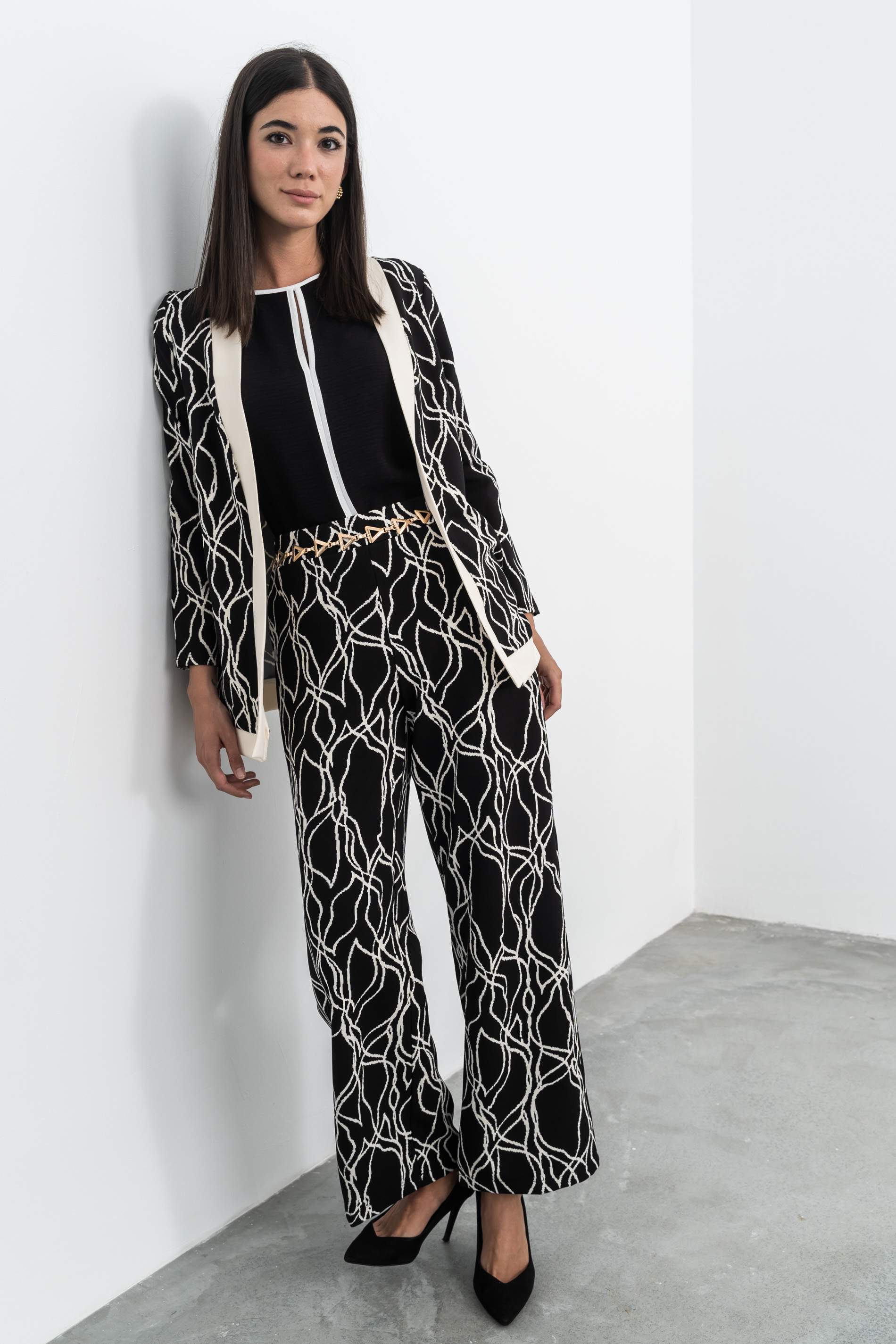 CHAQUETA HOLGADA COMBINADA