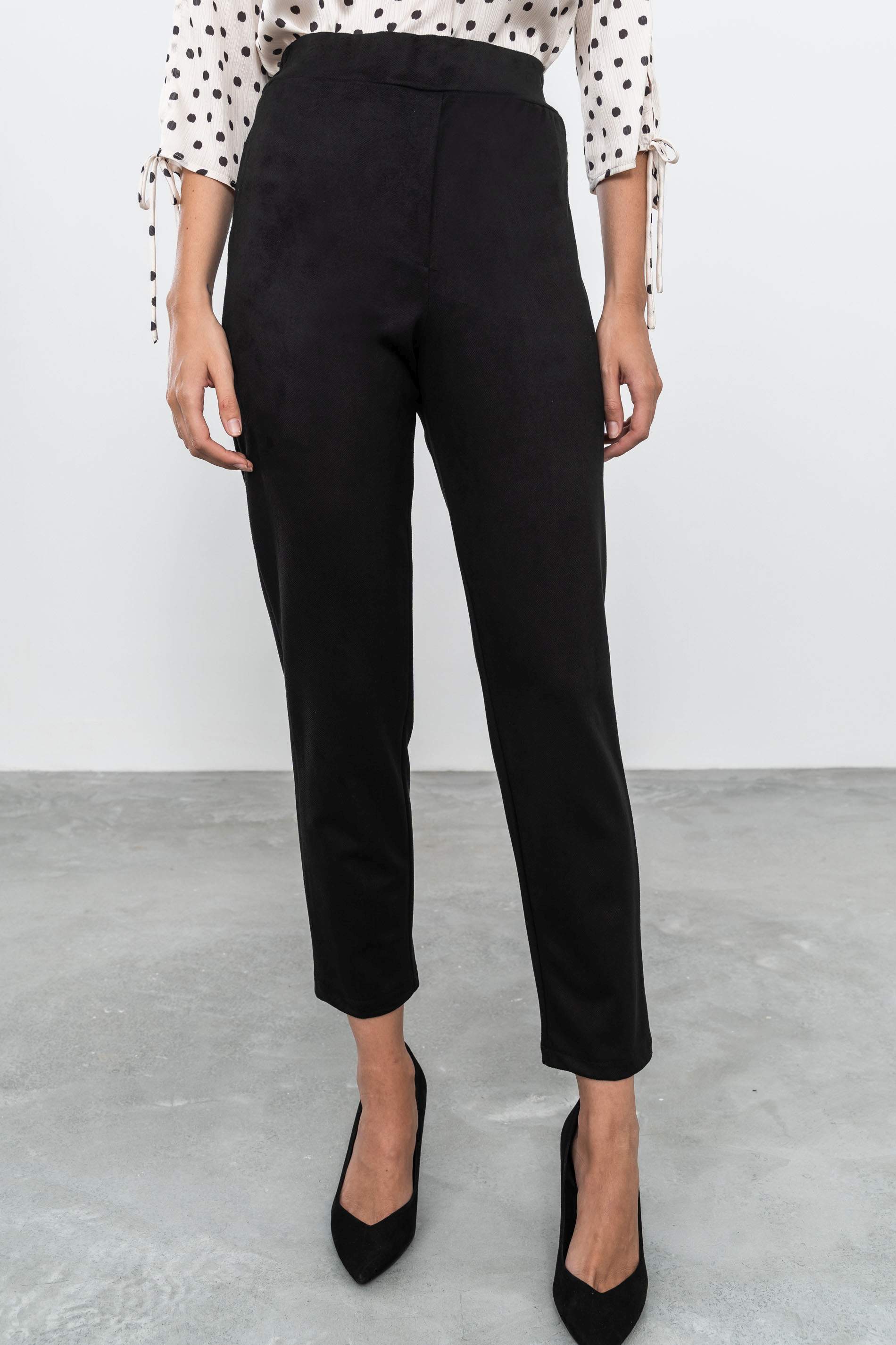 PANTALÓN GOMA PIJAMERO NEGRO