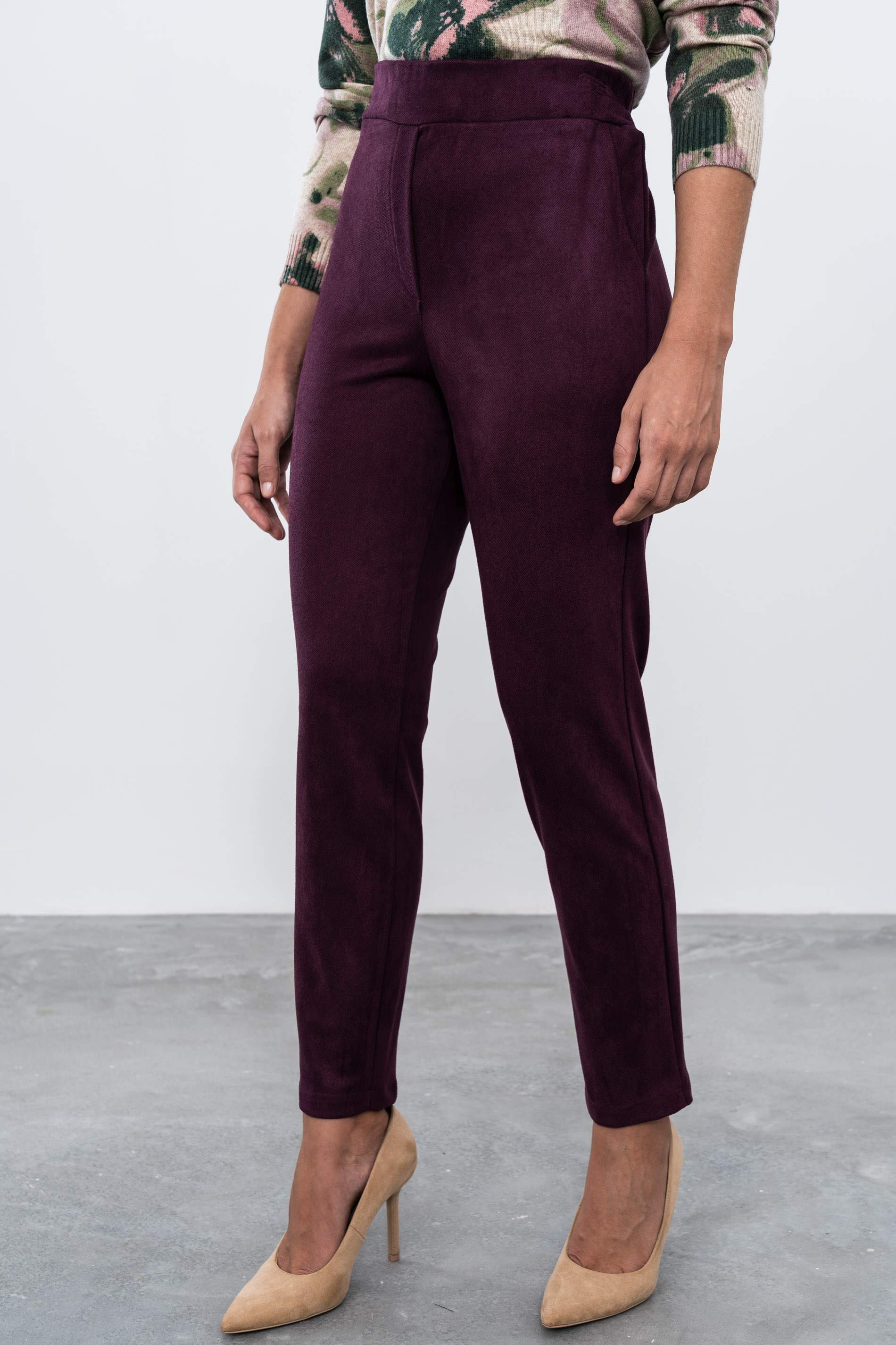 PANTALÓN GOMA PIJAMERO GRANATE