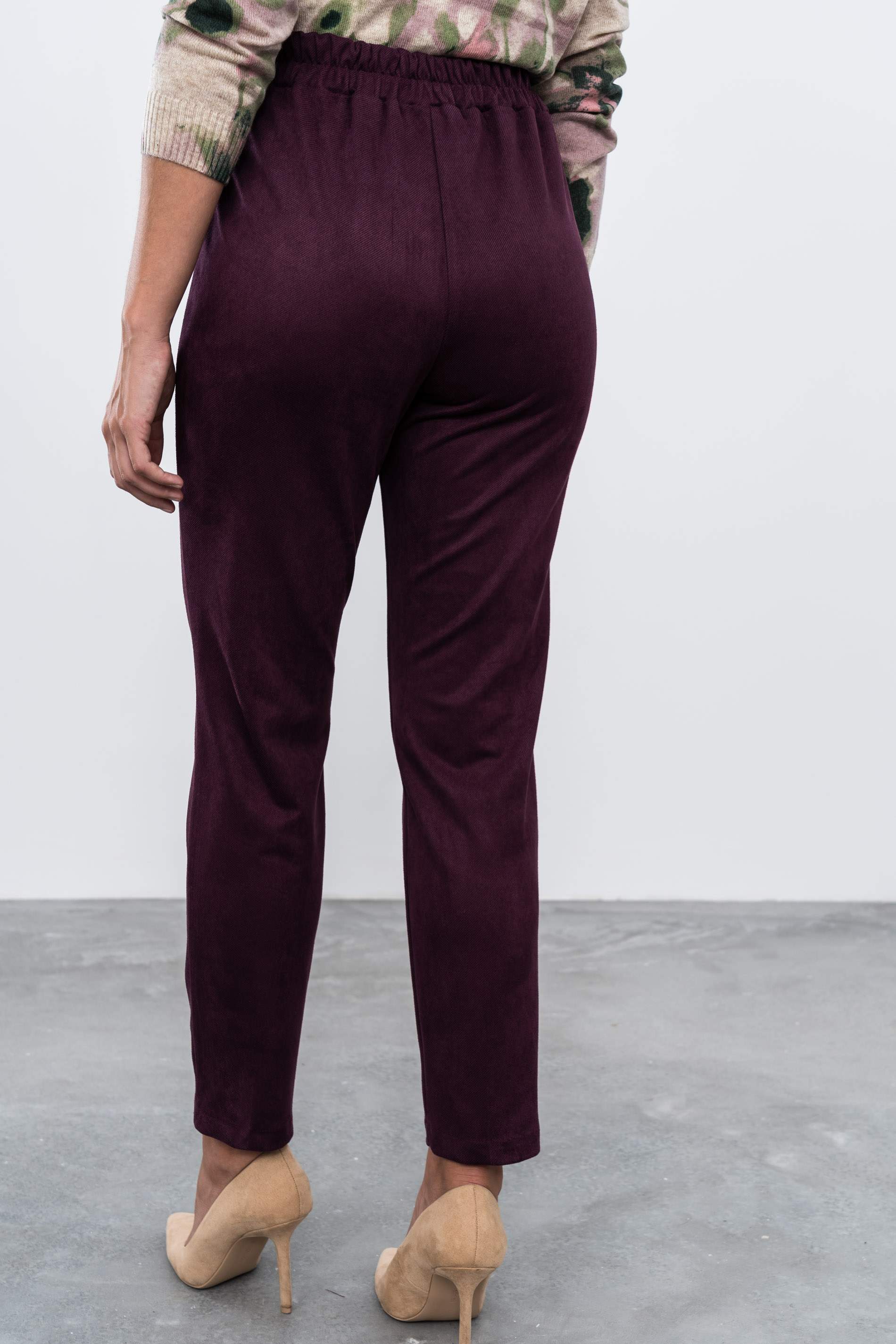 PANTALÓN GOMA PIJAMERO GRANATE