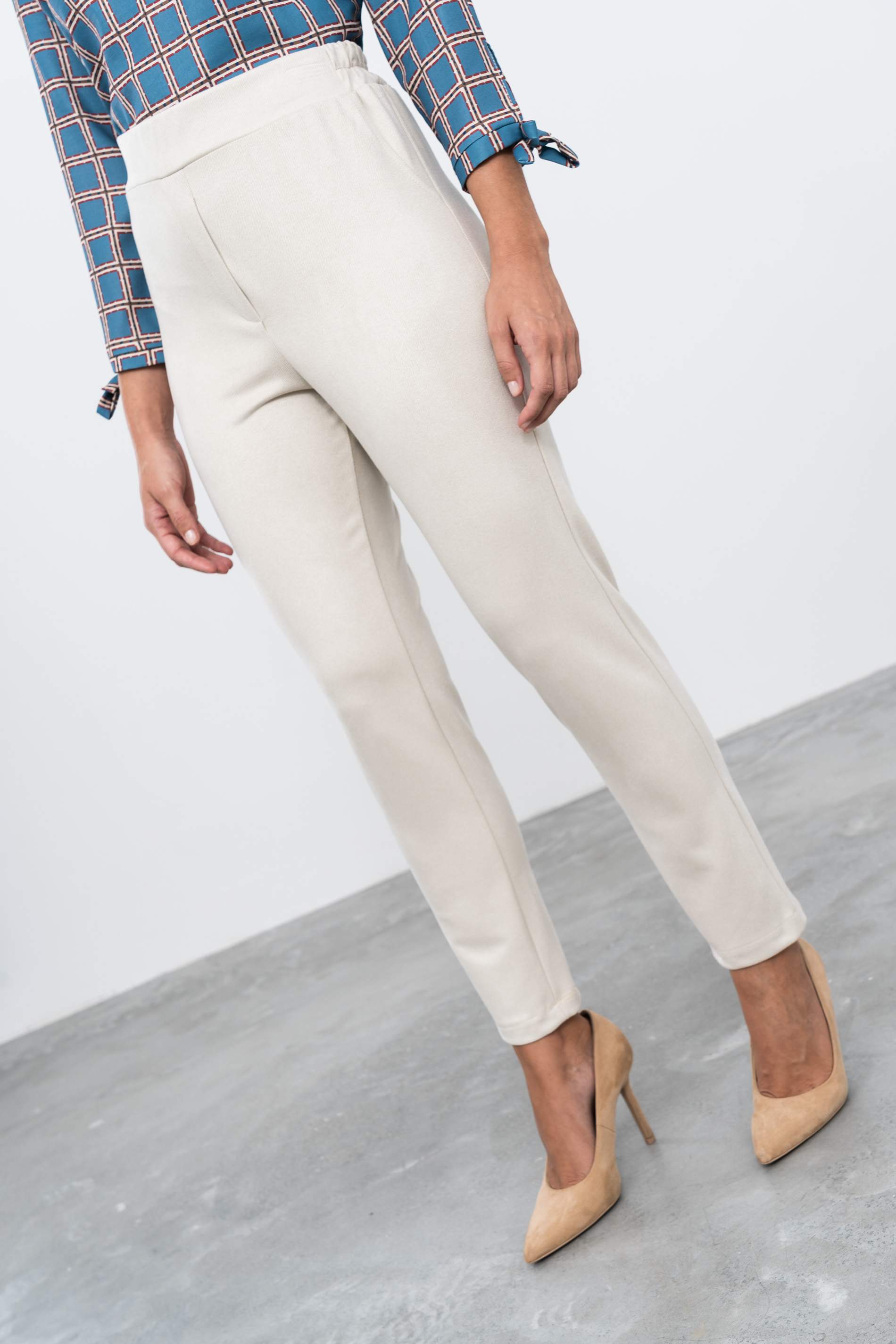 PANTALÓN GOMA PIJAMERO CRUDO