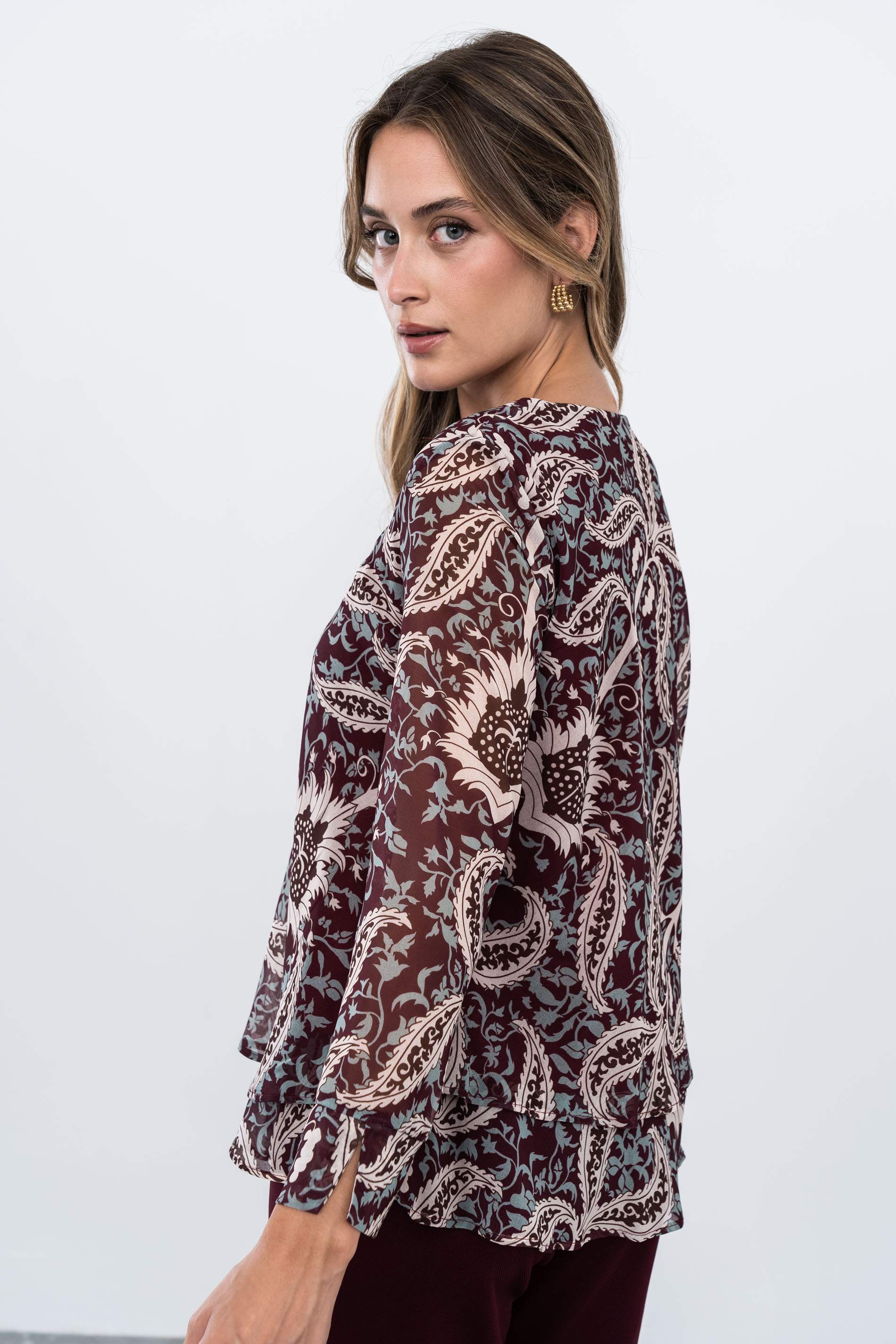 BLUSA CACHEMIRE GRANATE