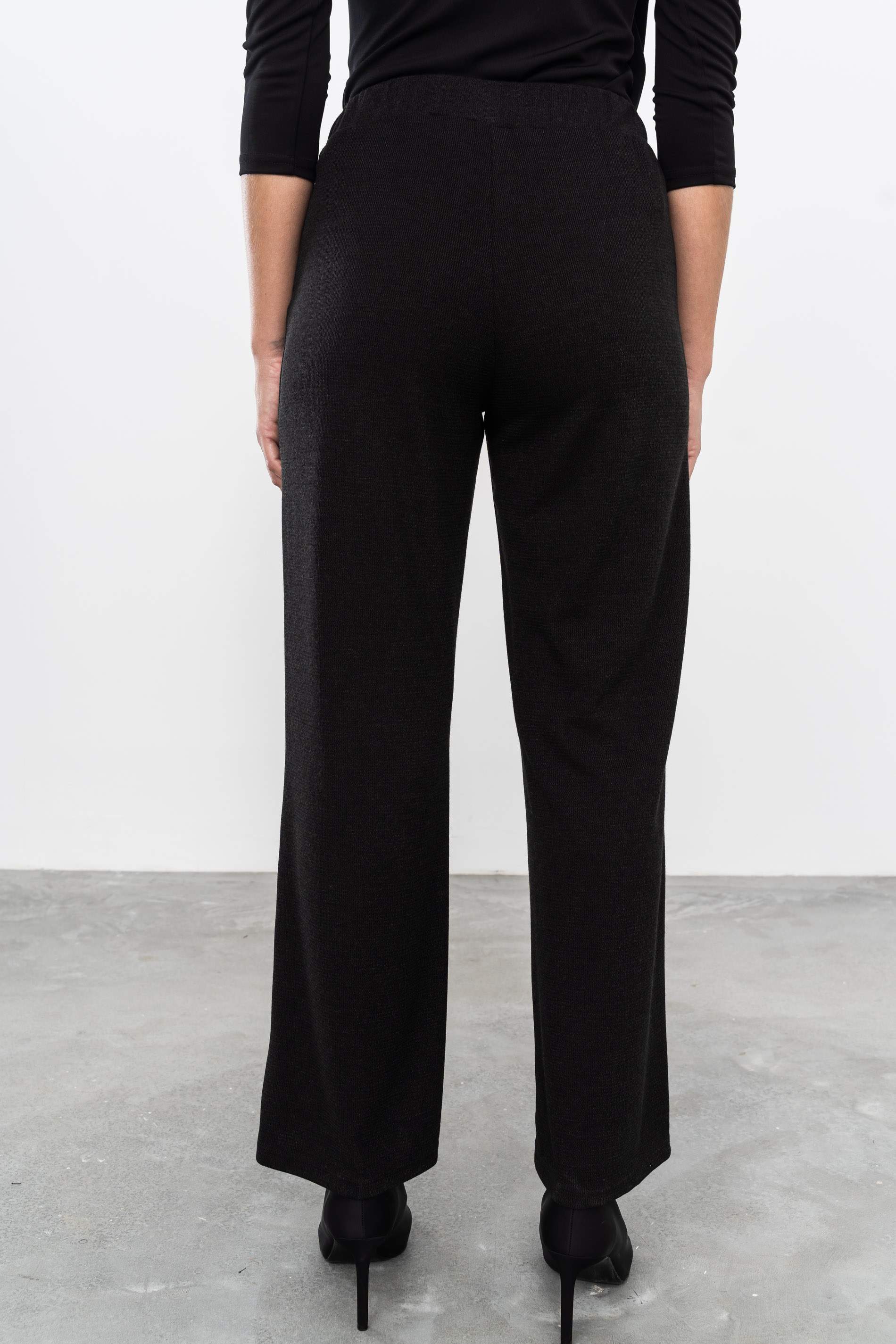 PANTALÓN PUNTO TEXTURA NEGRO