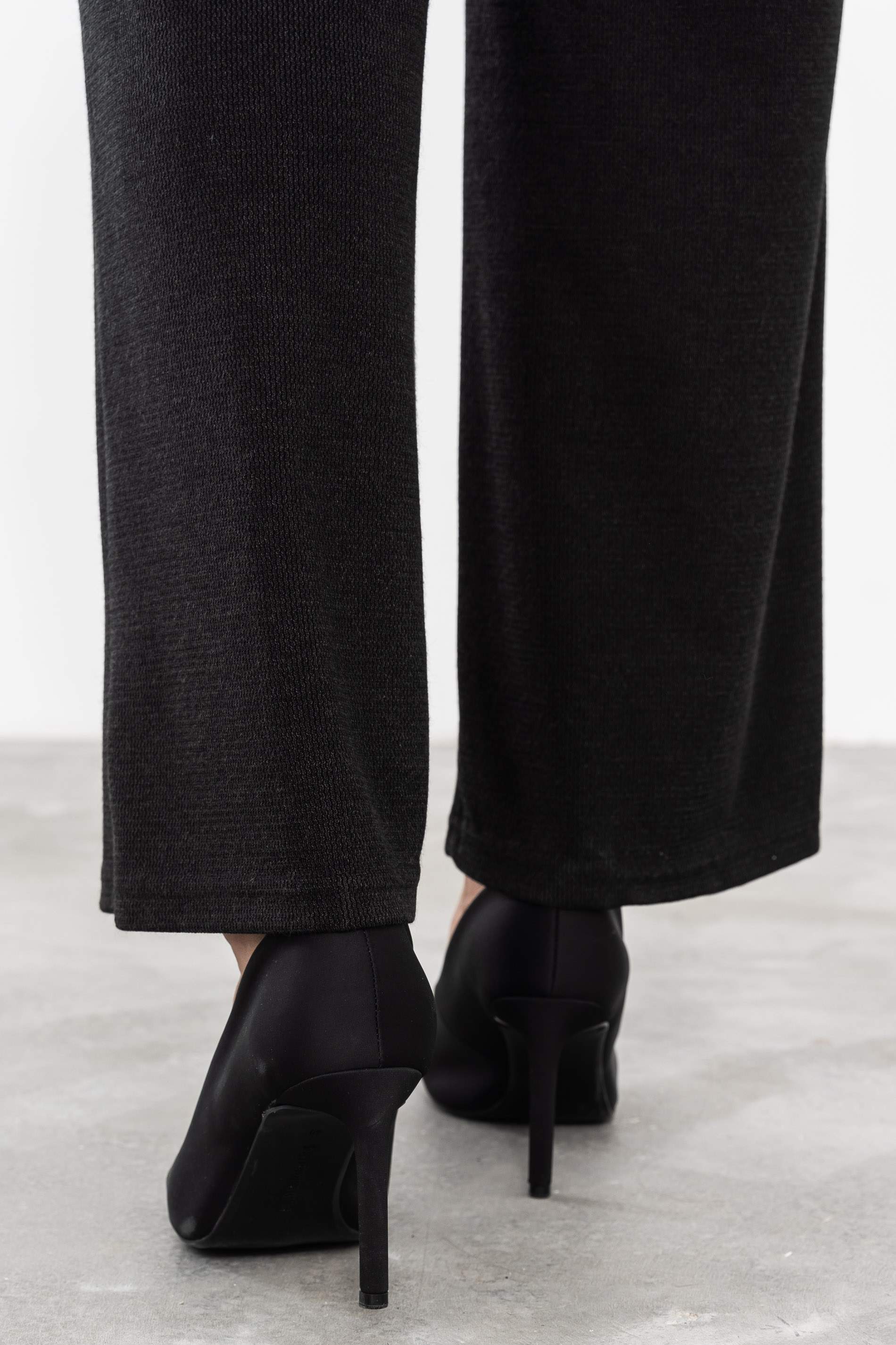 PANTALÓN PUNTO TEXTURA NEGRO