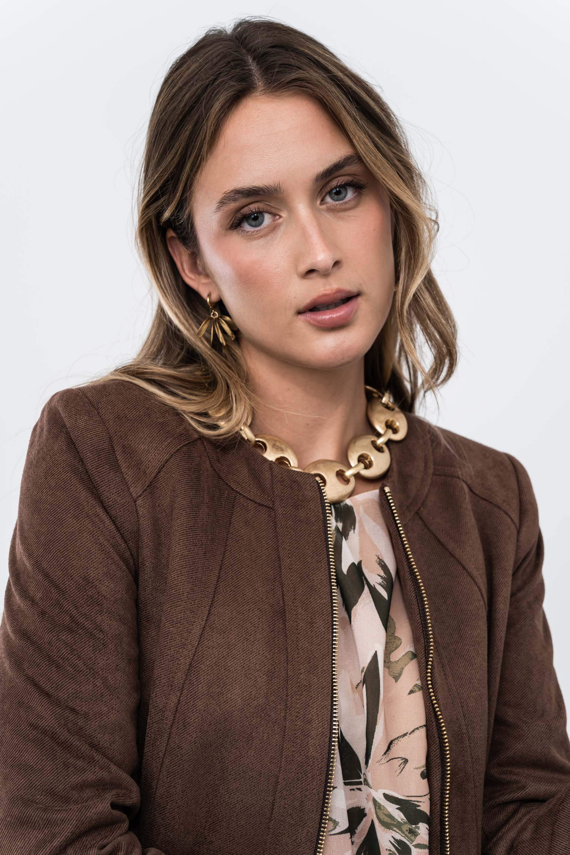 CHAQUETA CORTES TACTO SUAVE