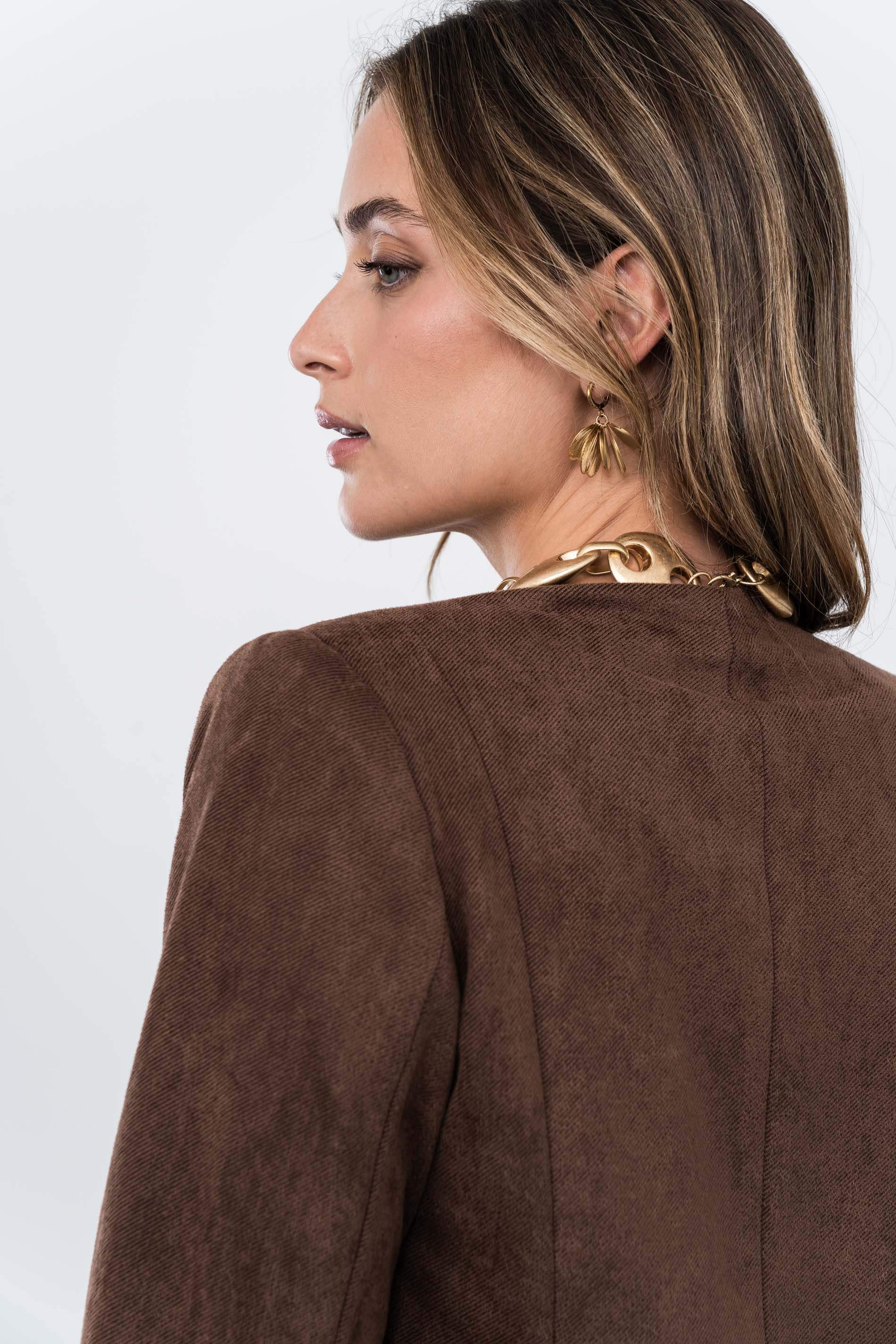 CHAQUETA CORTES TACTO SUAVE