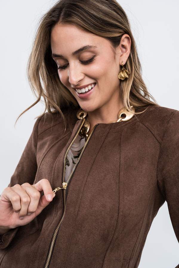 CHAQUETA CORTES TACTO SUAVE