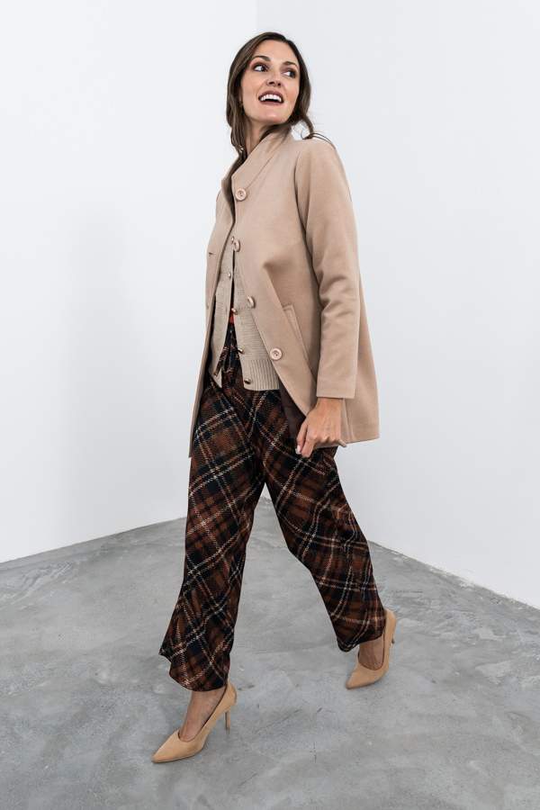 CHAQUETÓN BOTONES TOSTADO